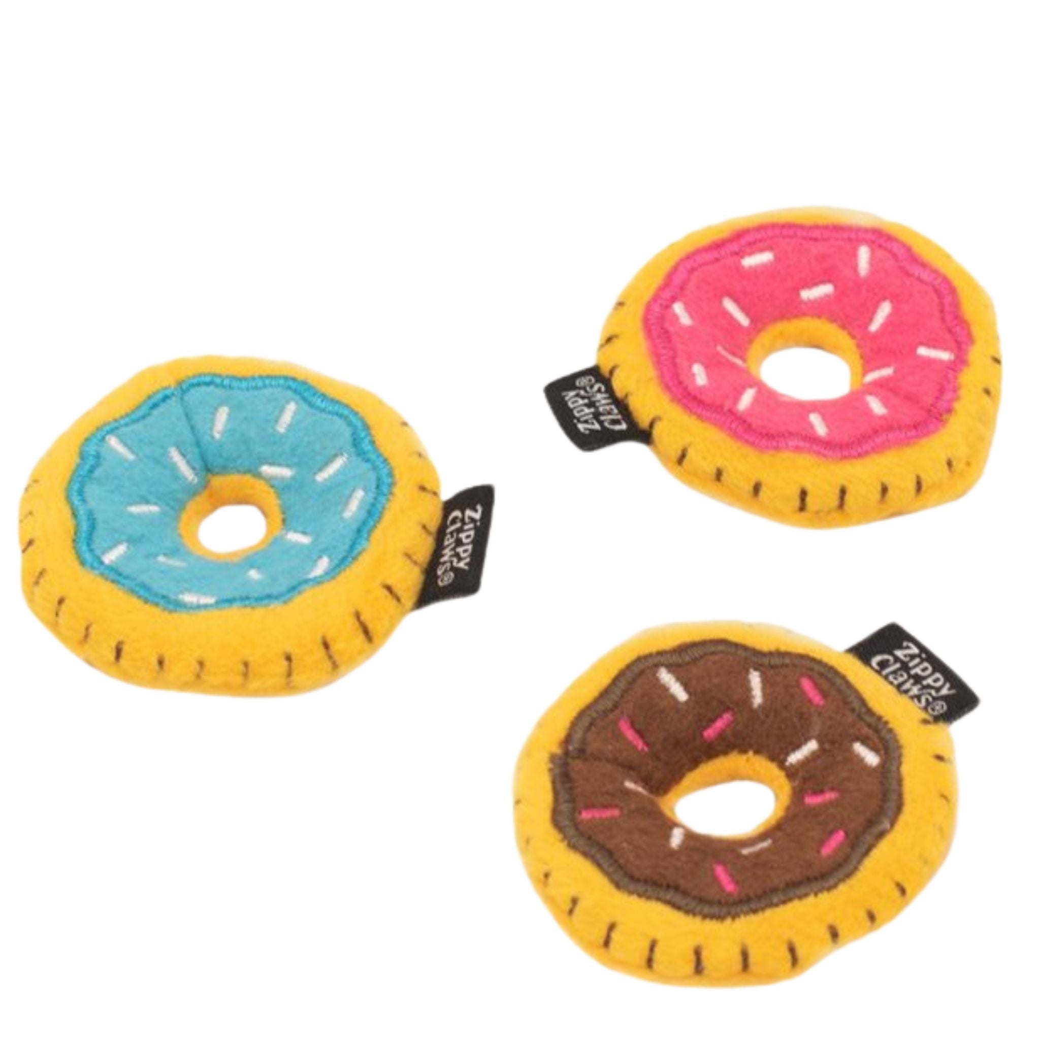 Zippy Paws ZippyClaws Mini Donutz Cat Toy 3-Pack