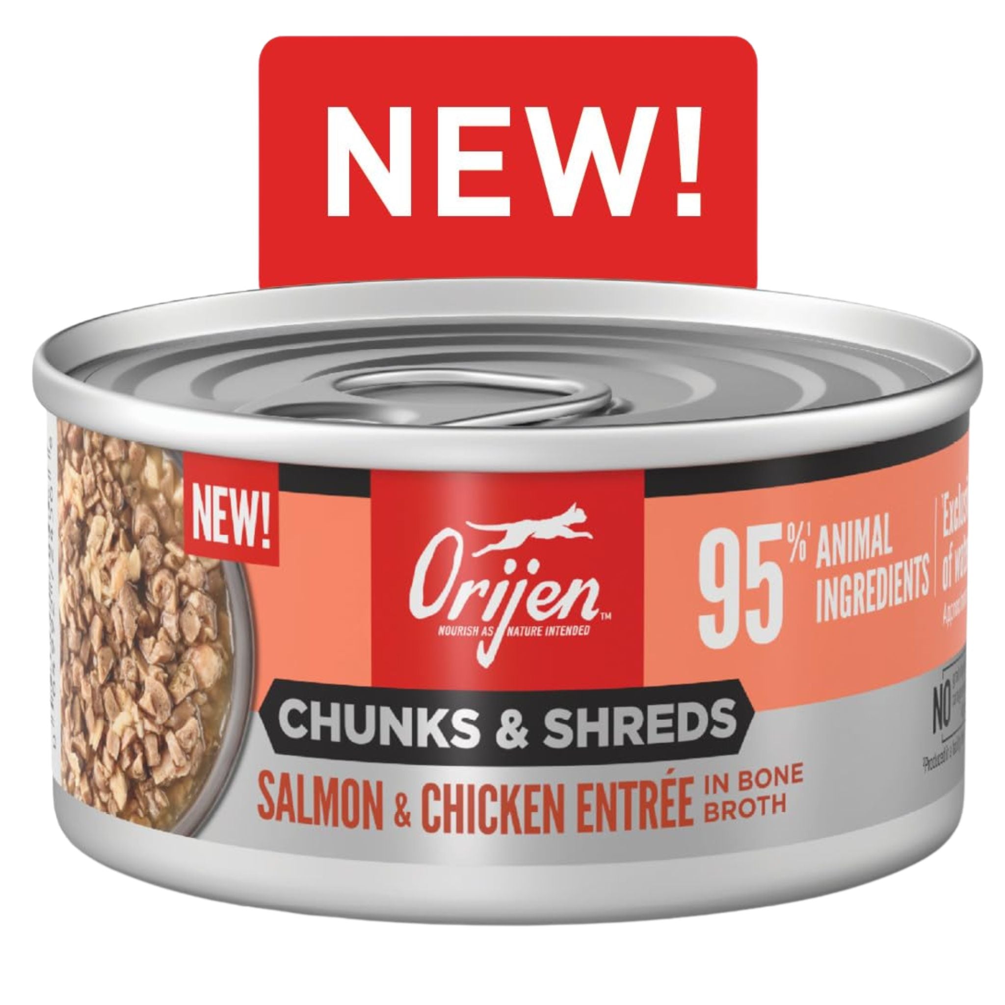 Orijen Wet Cat Food Chunks & Shreds Salmon and Chicken Entree