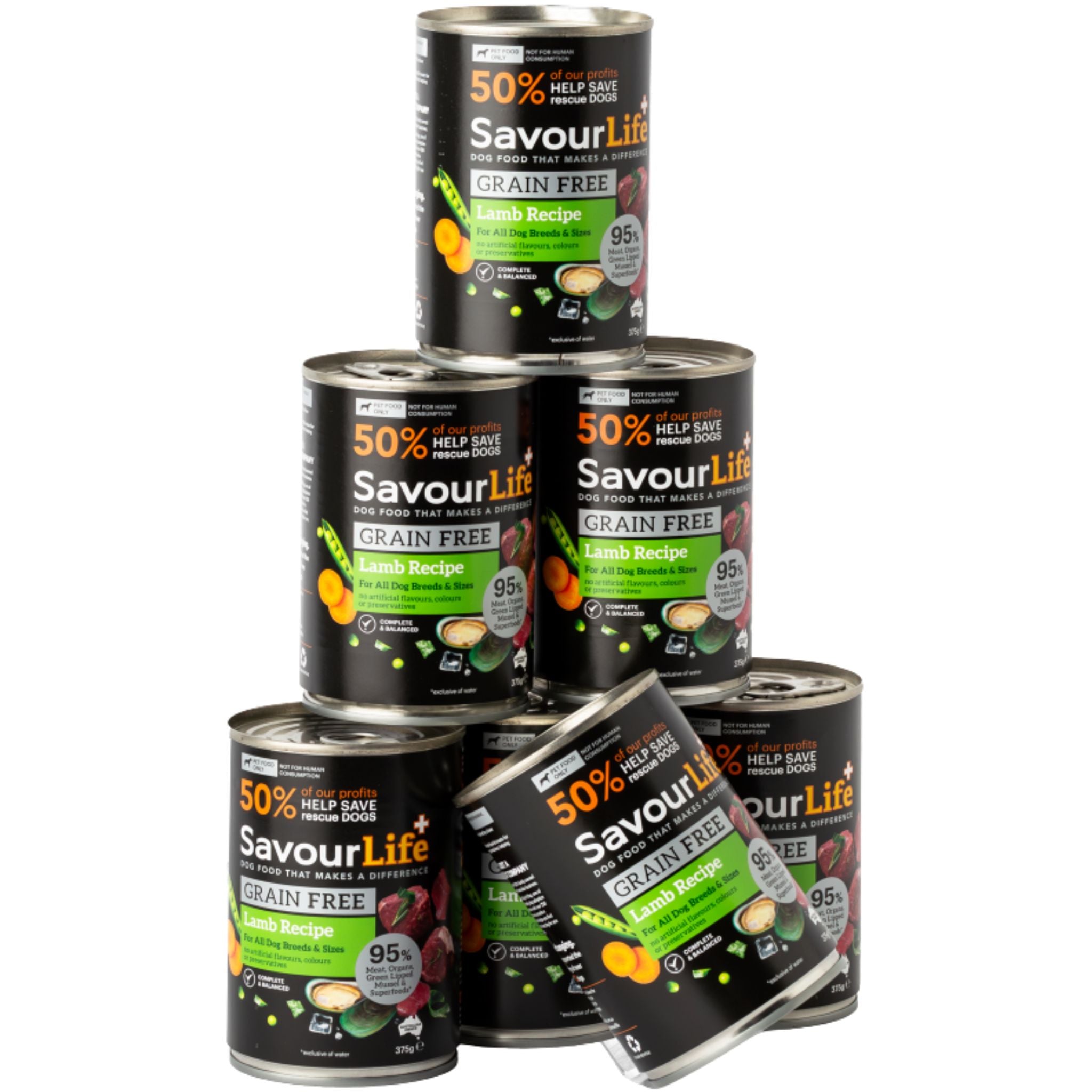 SavourLife Grain Free Adult Lamb Wet Dog Food Cans