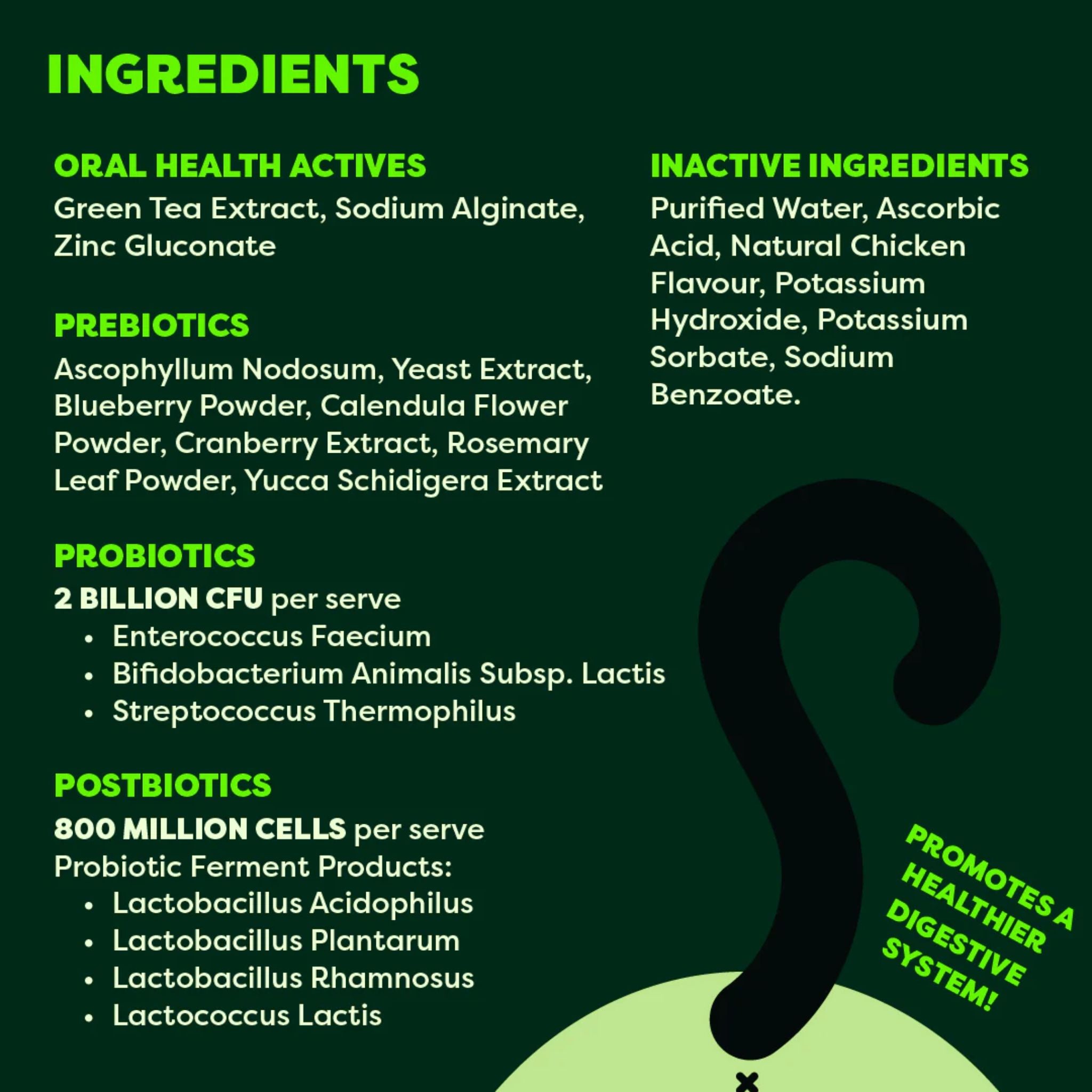 Bell and Bone Cat Dental Topper - Chicken