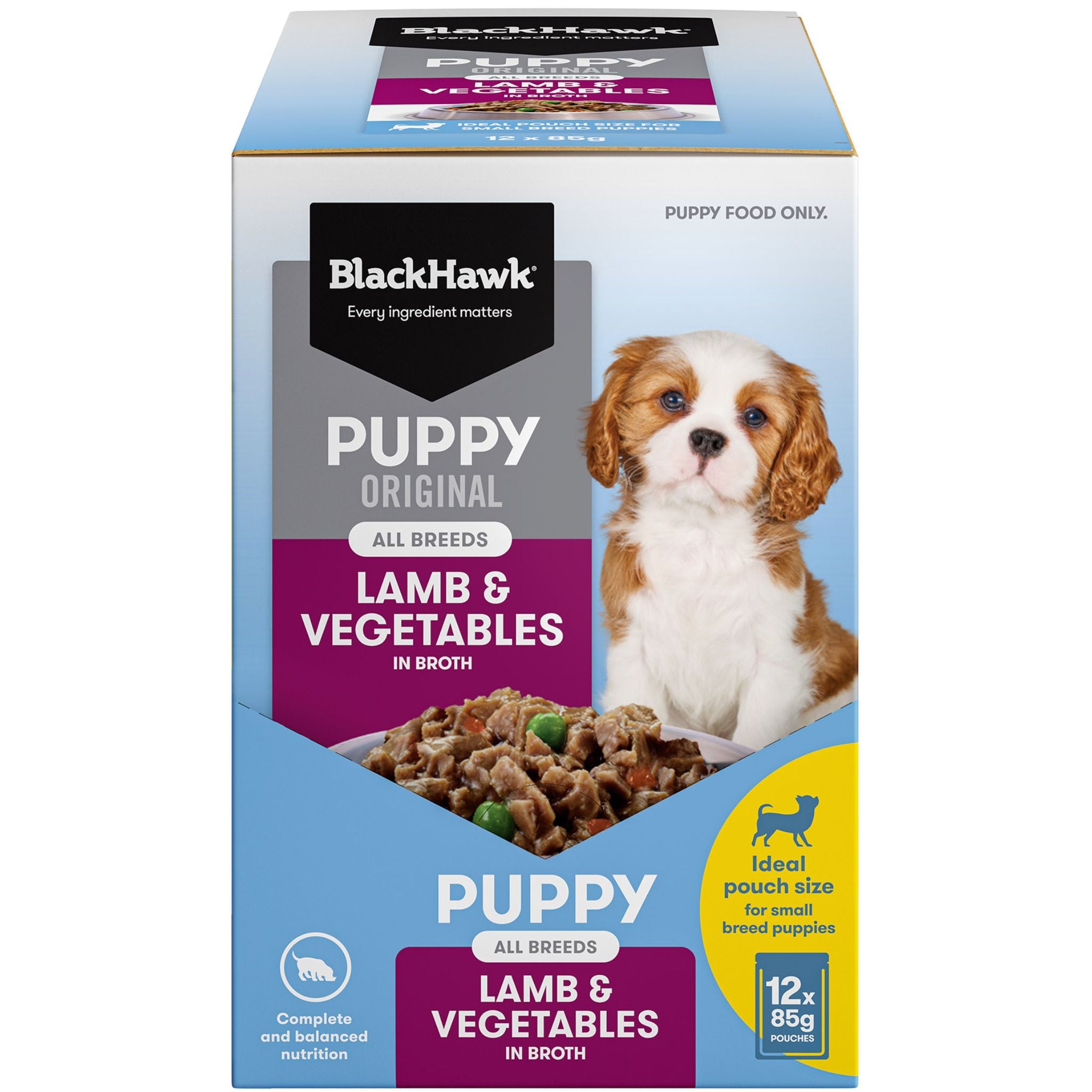 Black Hawk Original Puppy Lamb and Vegetables Wet Dog Food Pouch