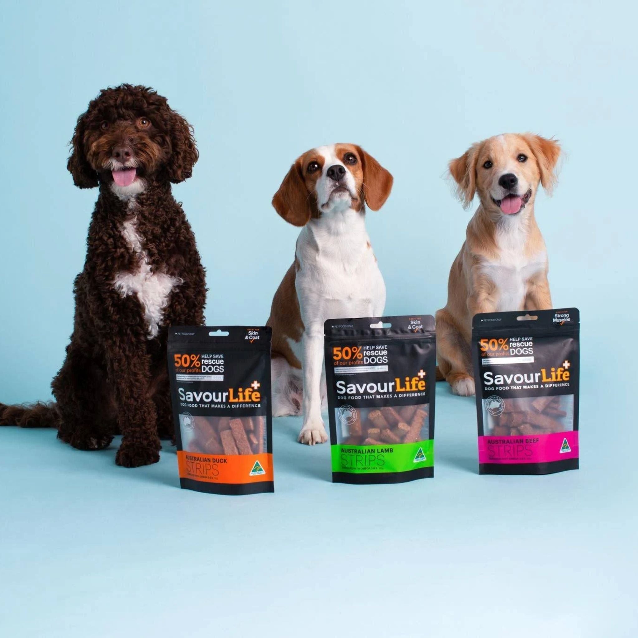 SavourLife Australian Kangaroo Strips Dog Treats