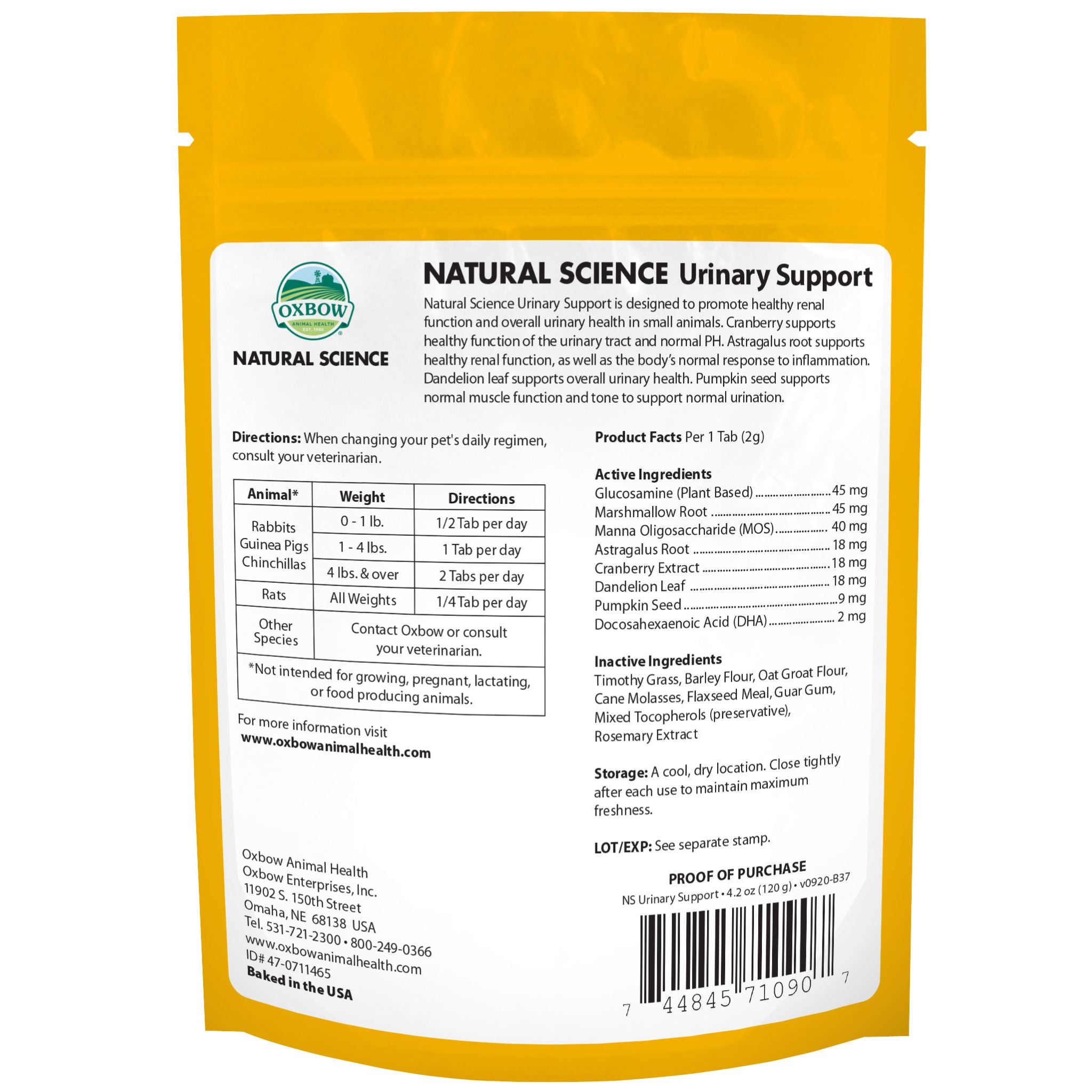 Oxbow Natural Science Urinary Support