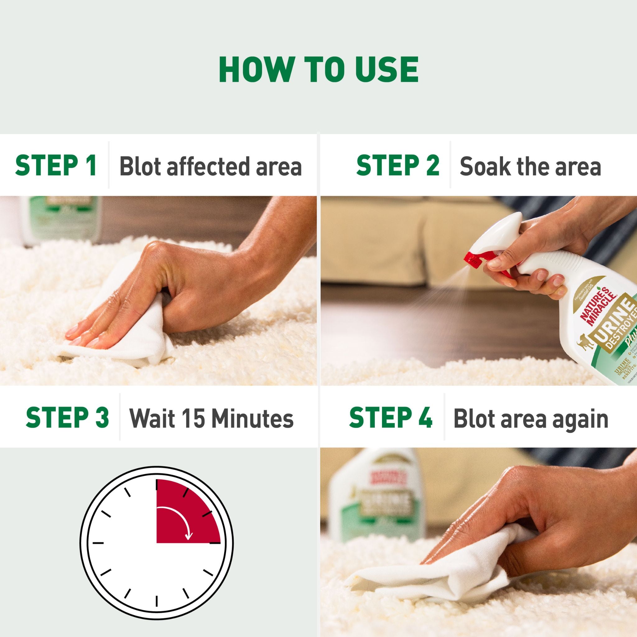 Nature's Miracle Cat Urine Destroyer Plus | PeekAPaw Pet Supplies