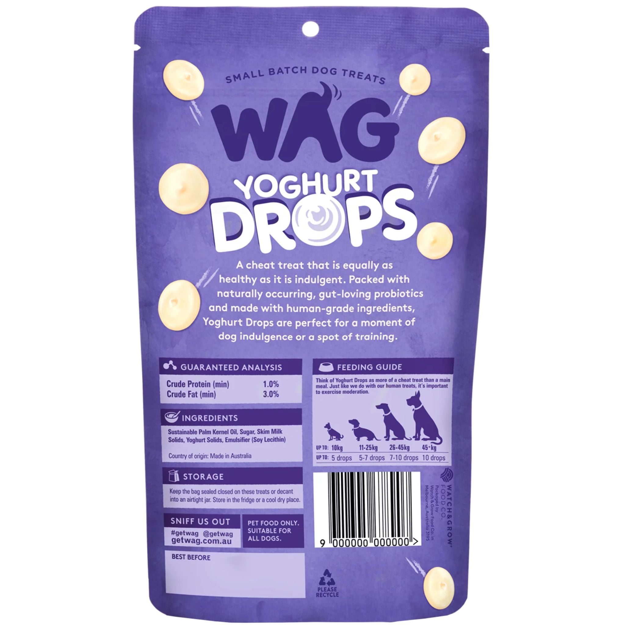 WAG Yoghurt Drops Vanilla