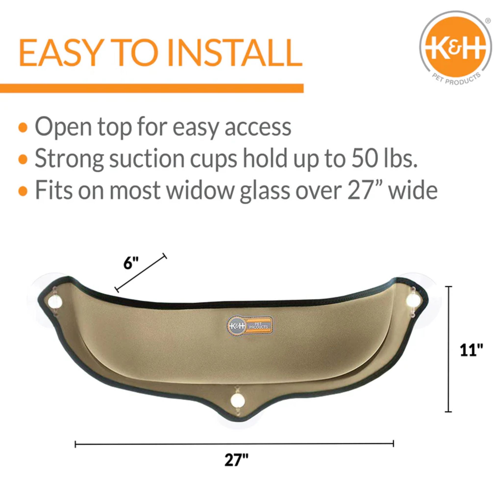 K&H EZ Mount Window Bed