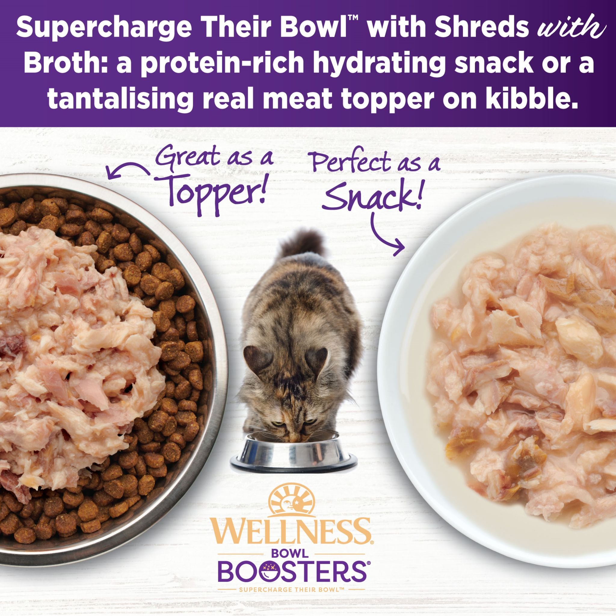 Wellness Core Wet Cat Food Topper Simply Shreds Flaked Wild Salmon & Tuna