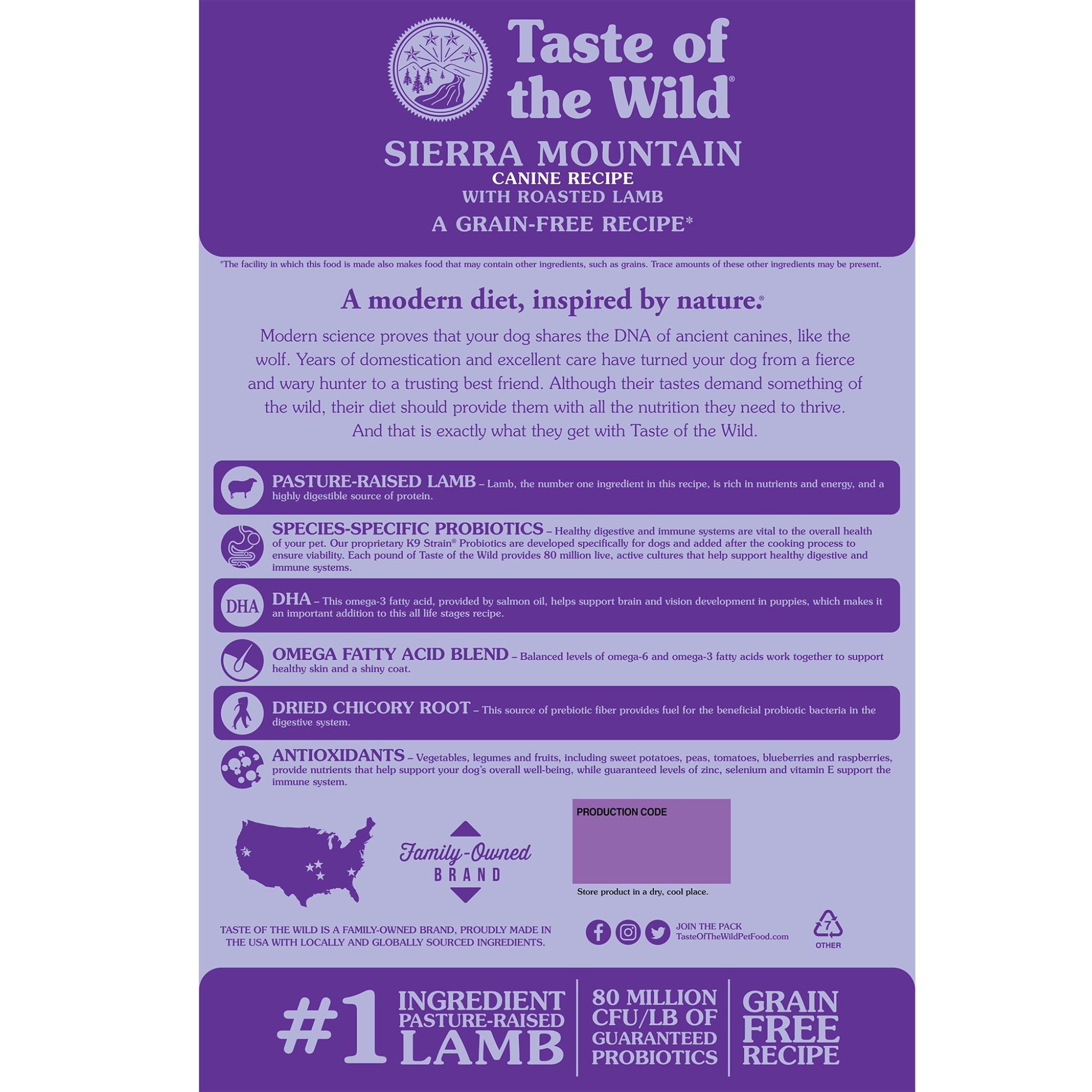 taste of the wild sierra mountain back