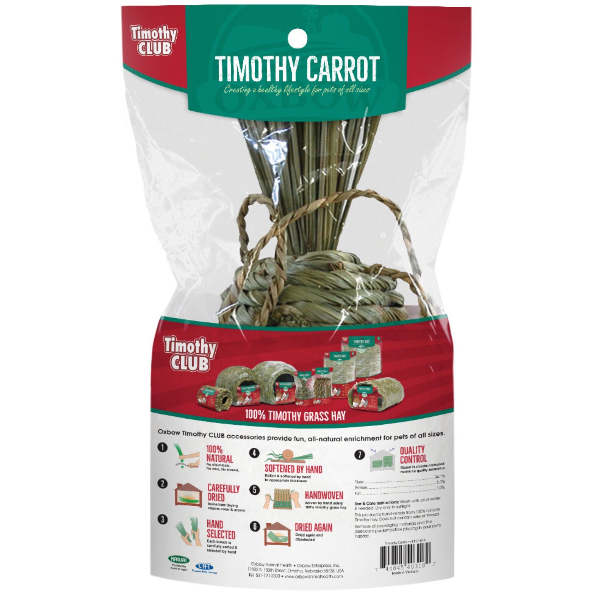 Oxbow Timothy Club Timothy Carrot