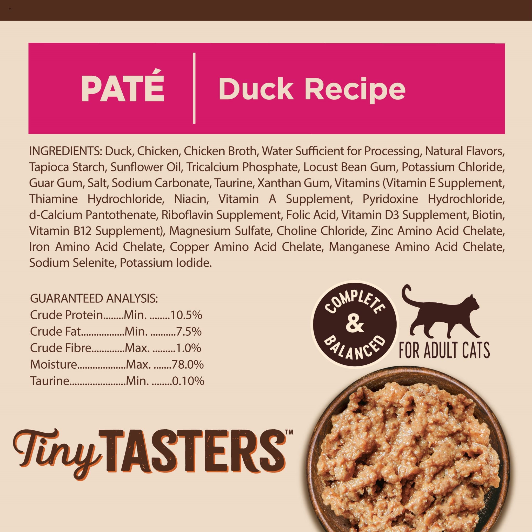 Wellness Core Wet Cat Food Tiny Tasters Duck Pate