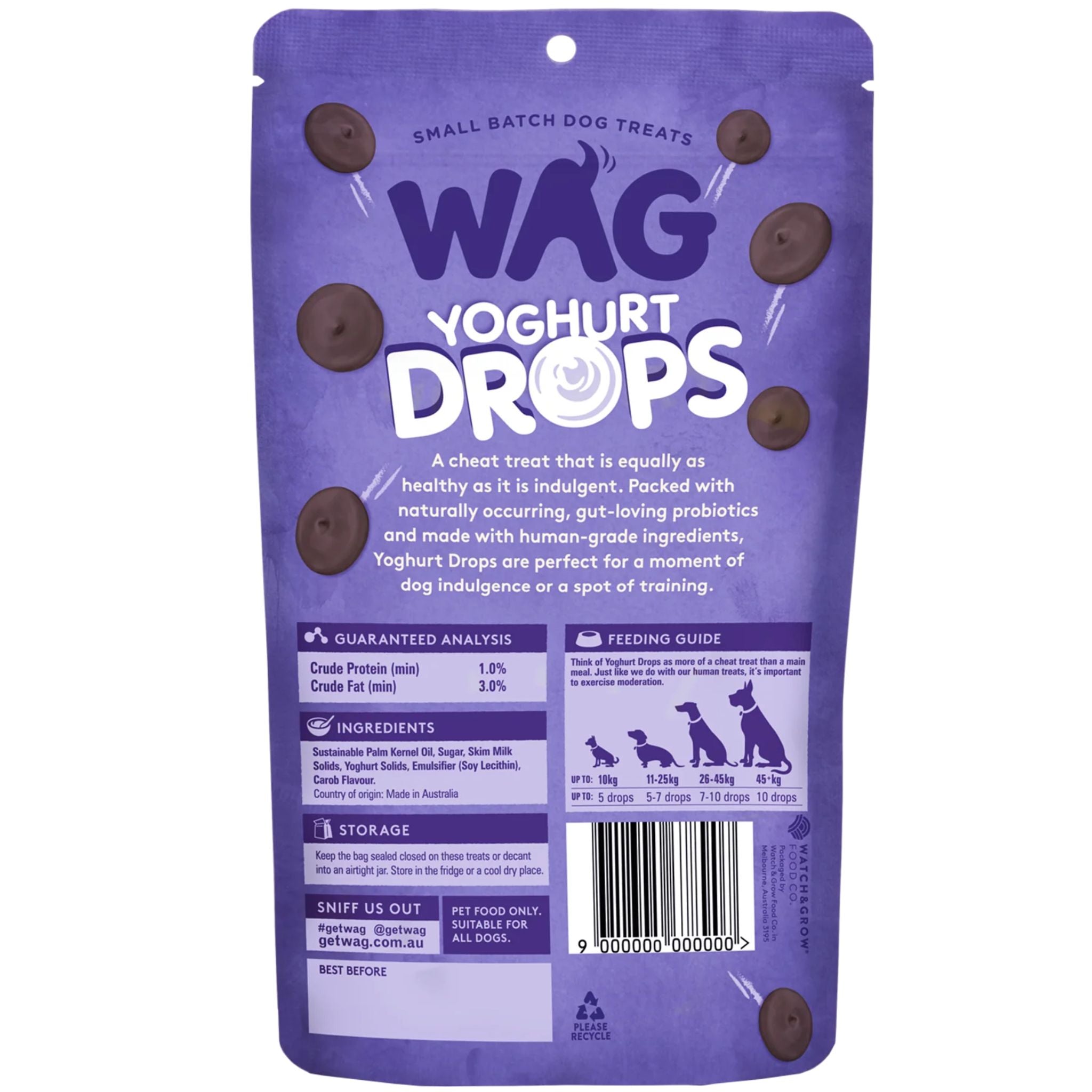 WAG Yoghurt Drops Carob