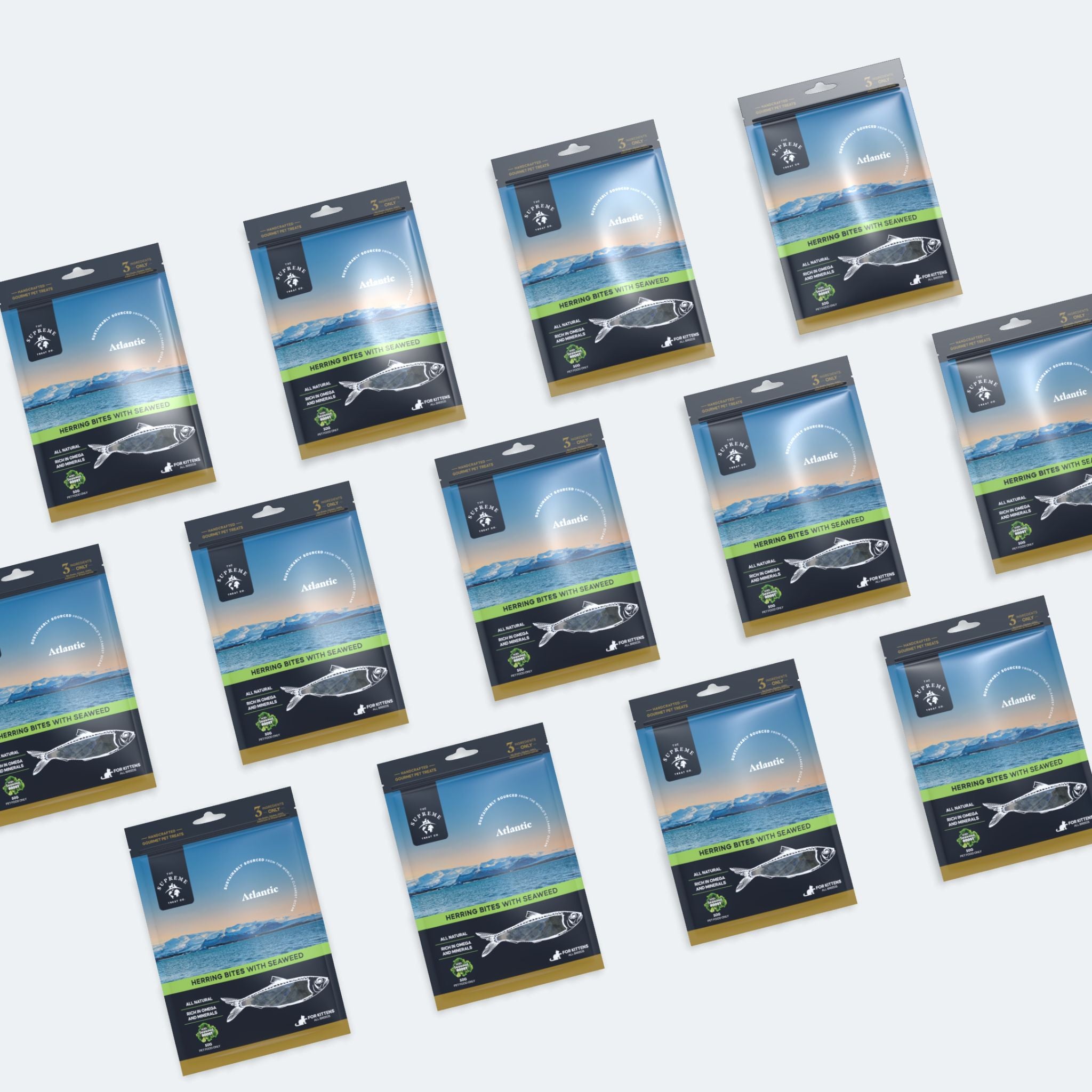 The Supreme Treat Co Herring & Seaweed Kitten Treats