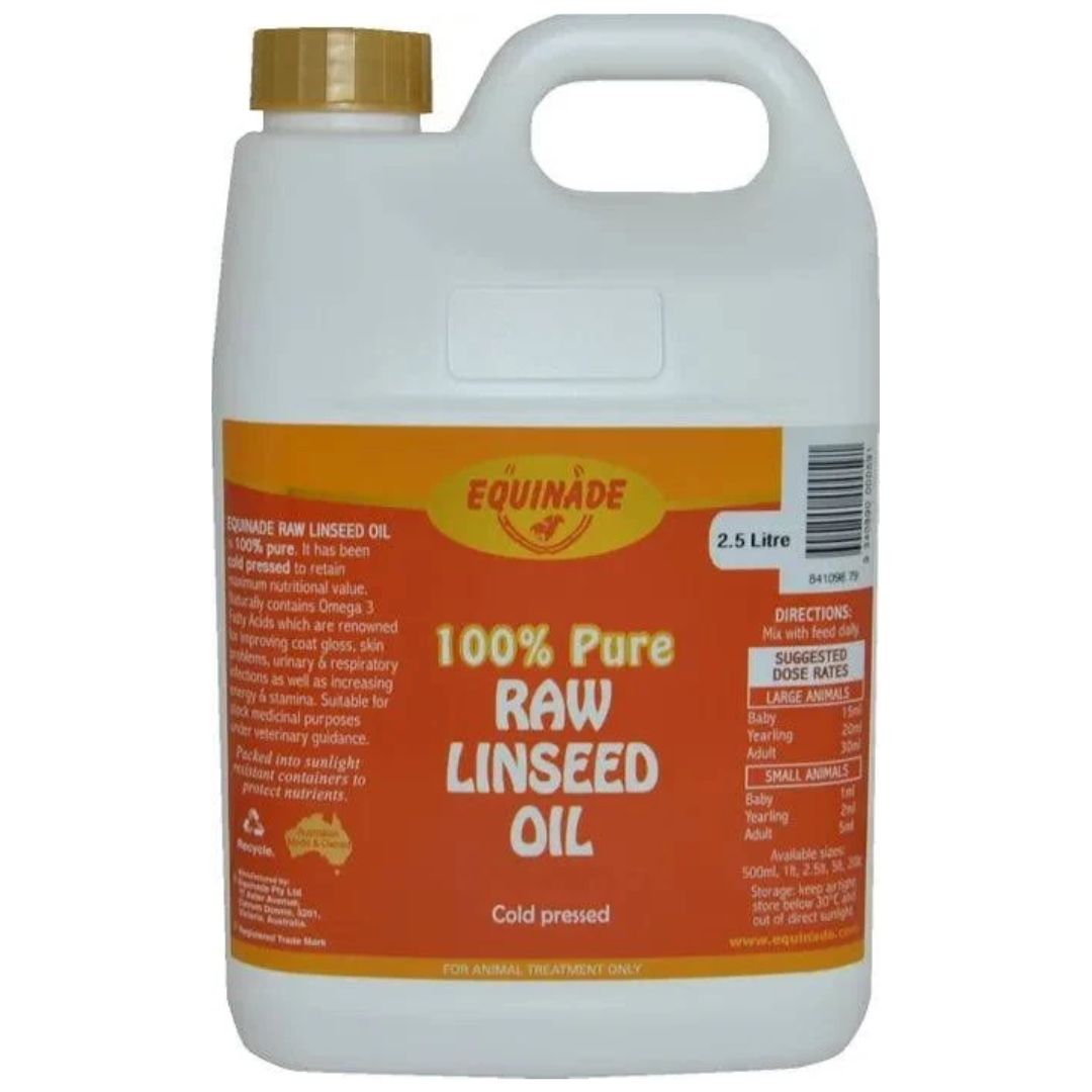 Equinade Pure Raw Linseed Oil - 2.5L | PeekAPaw Pet Supplies