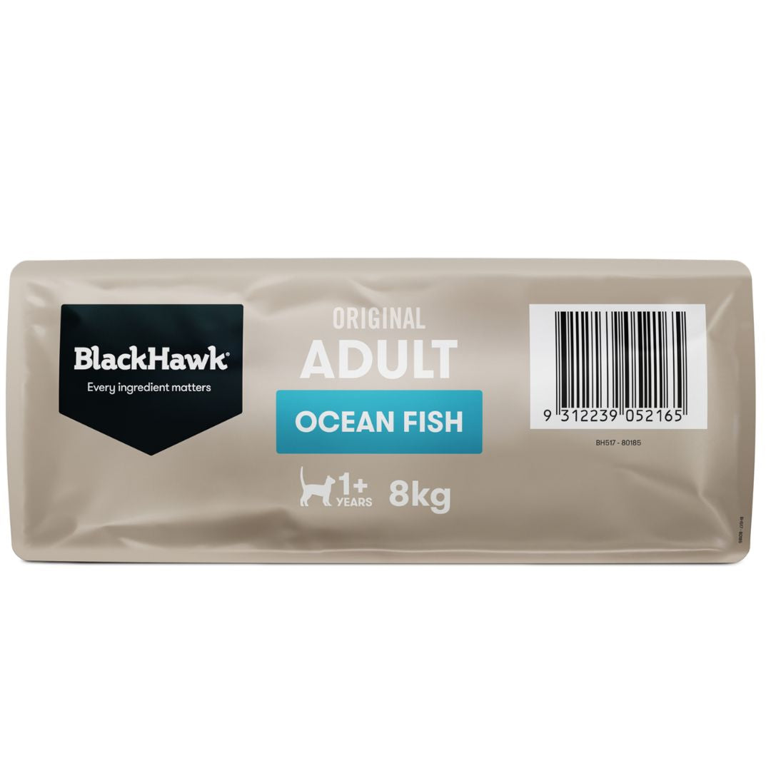 Black Hawk original Adult Dry Cat Food Ocean Fish | PeekAPaw Pet Supplies