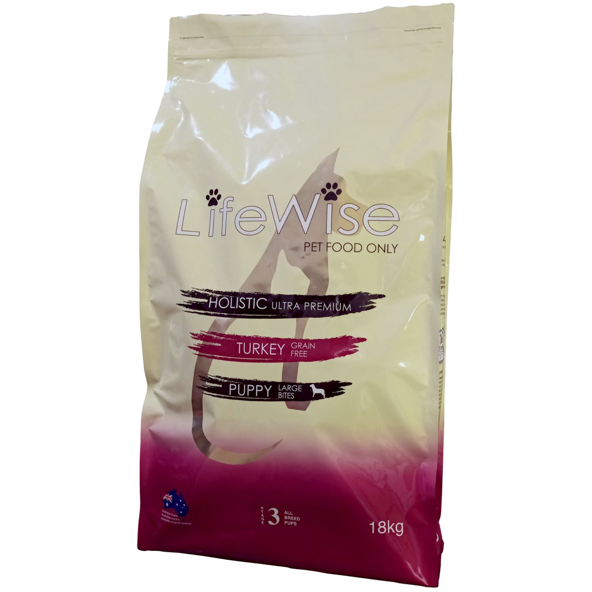 Lifewise Dry Puppy Food Stage 3 Turkey Large Bites