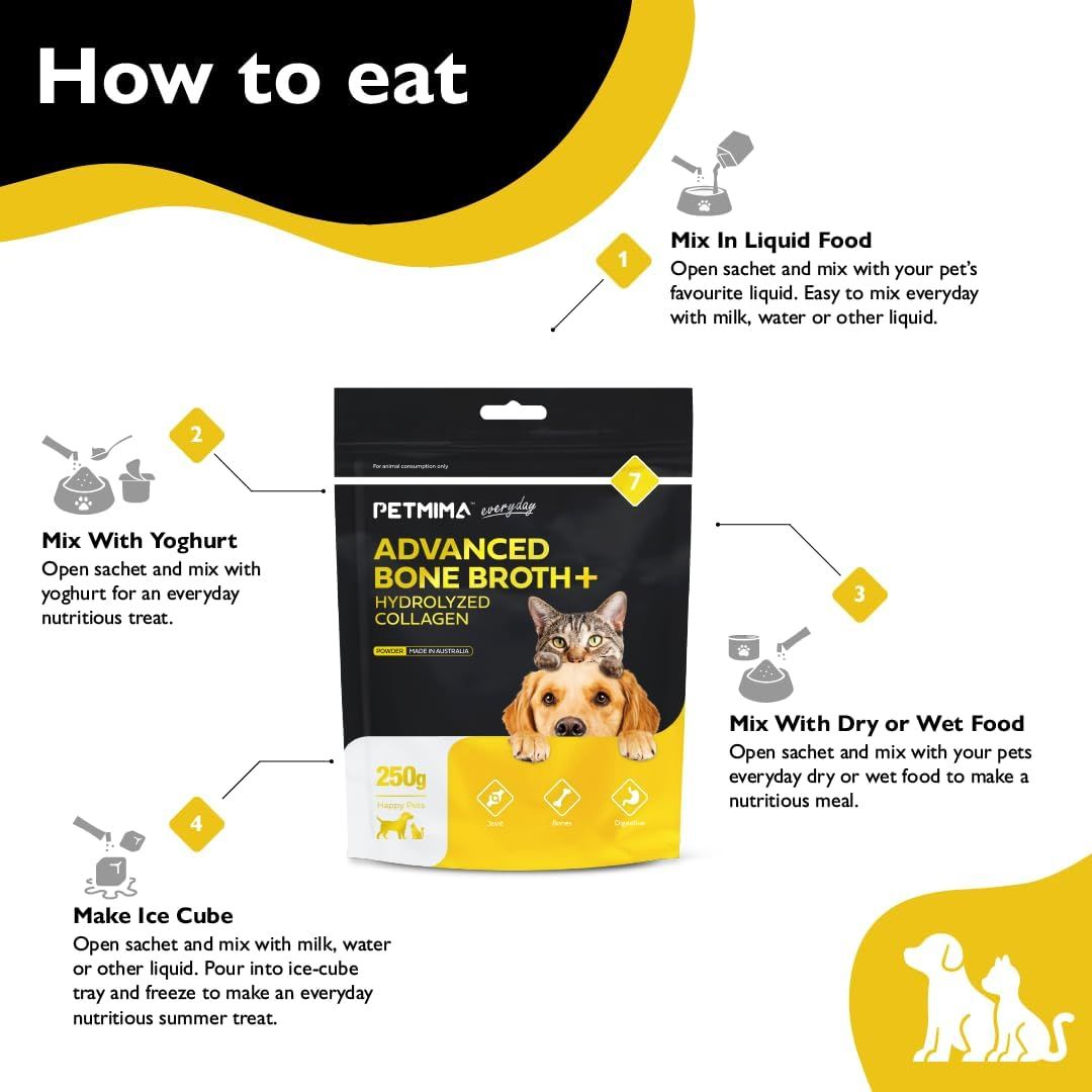PETMIMA Advanced Bone Broth + Hydrolyzed Collagen| PeekAPaw Pet Supplies