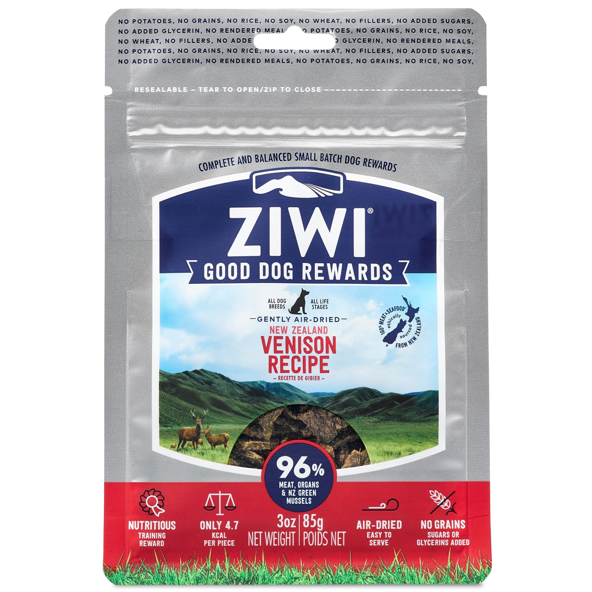 ZIWI Dog Treats Good Dog Rewards - Venison - 85g | PeekAPaw Pet Supplies