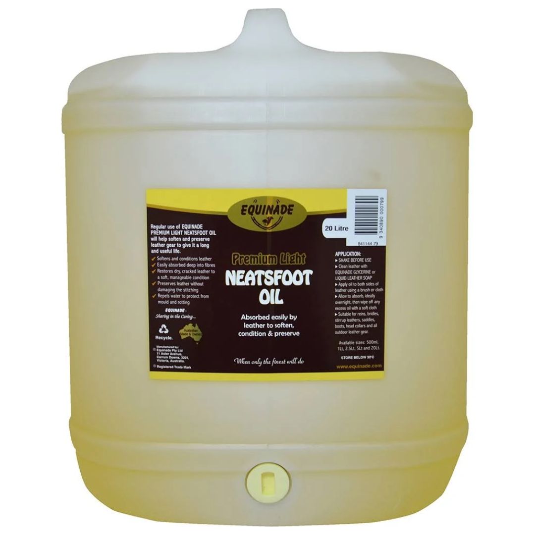 Equinade Premium Light Neatsfoot Oil - 20L | PeekAPaw Pet Supplies