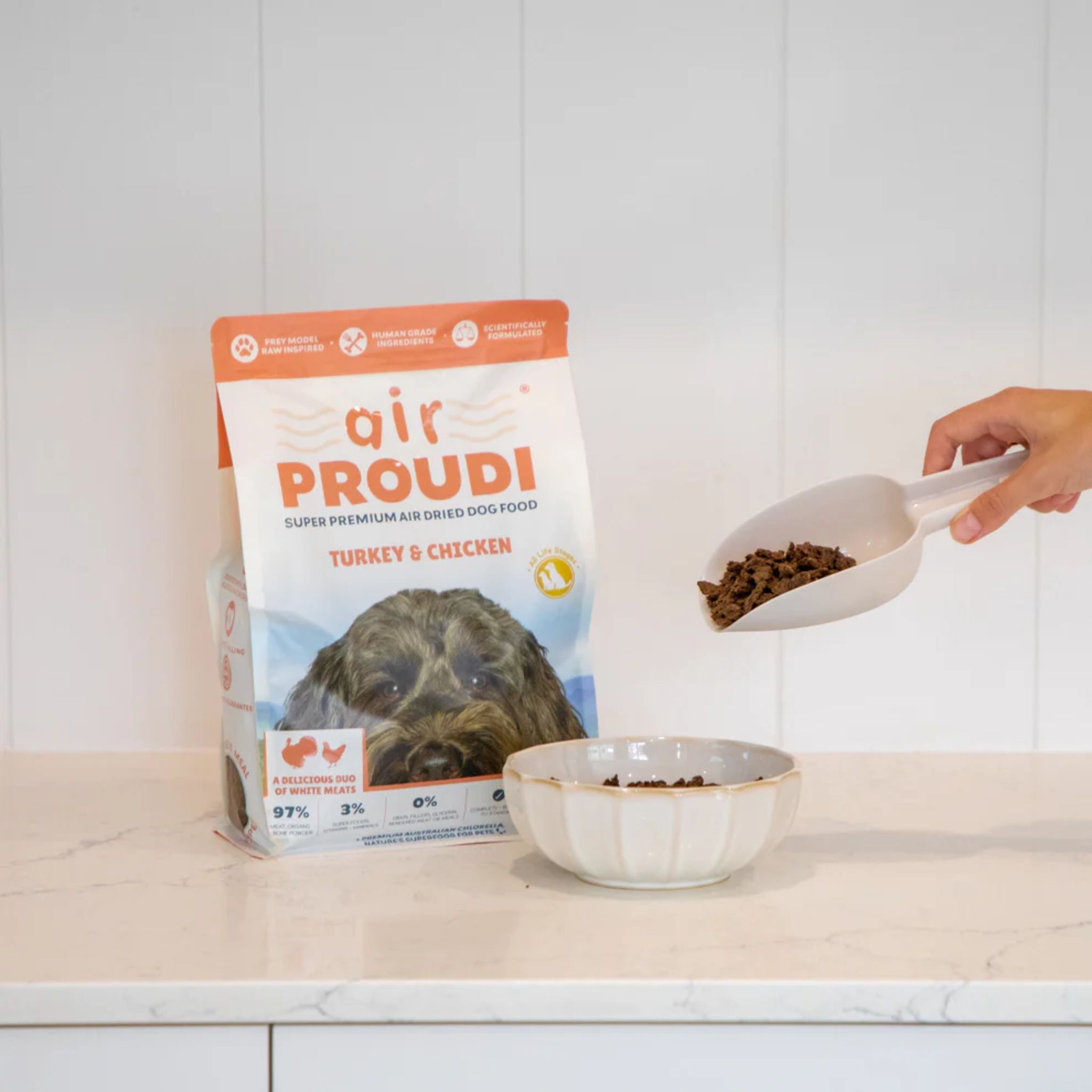 Air Proudi Premium Air Dried Dog Food Turkey & Chicken