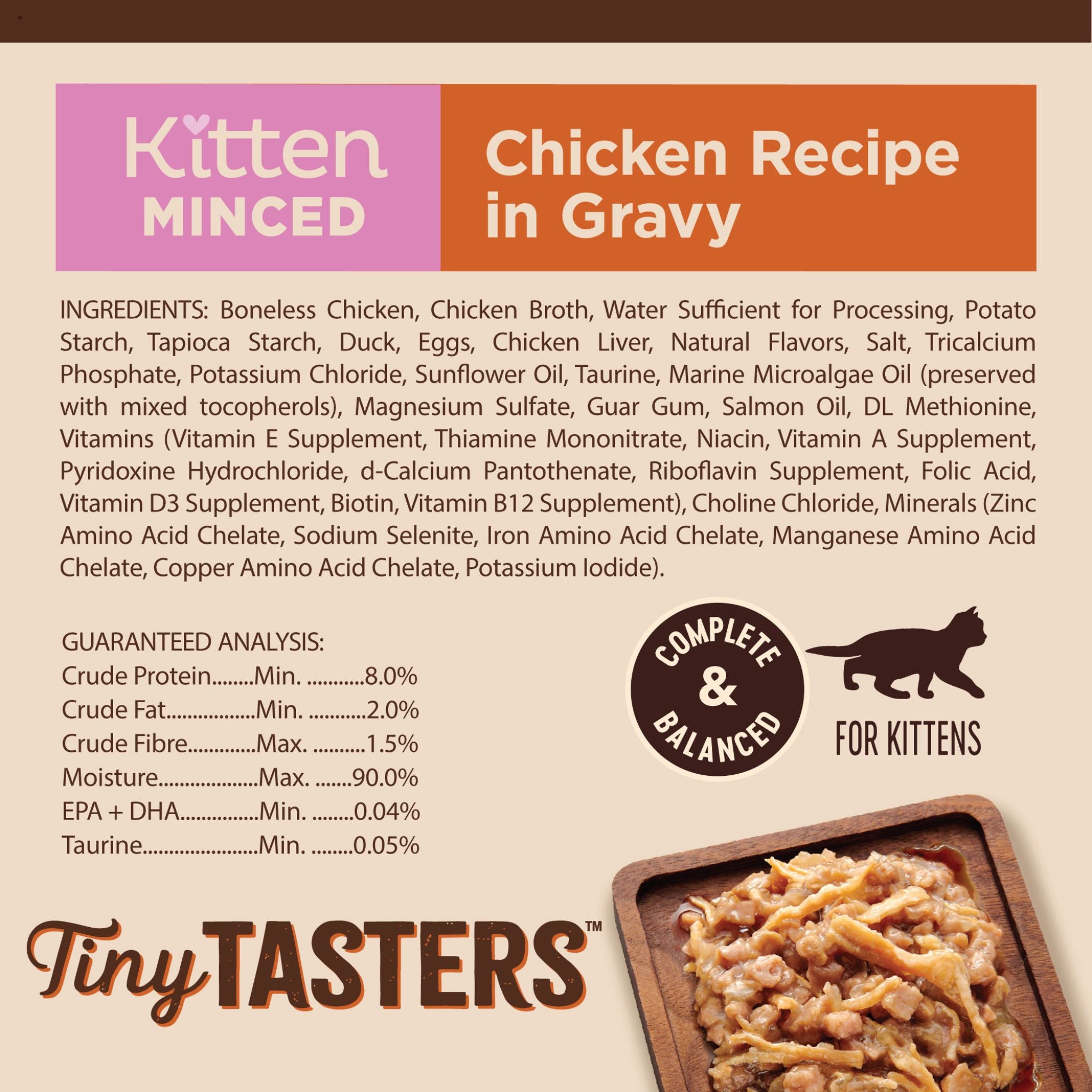 Wellness Core Wet Cat Food Tiny Tasters Kitten Minced Chicken