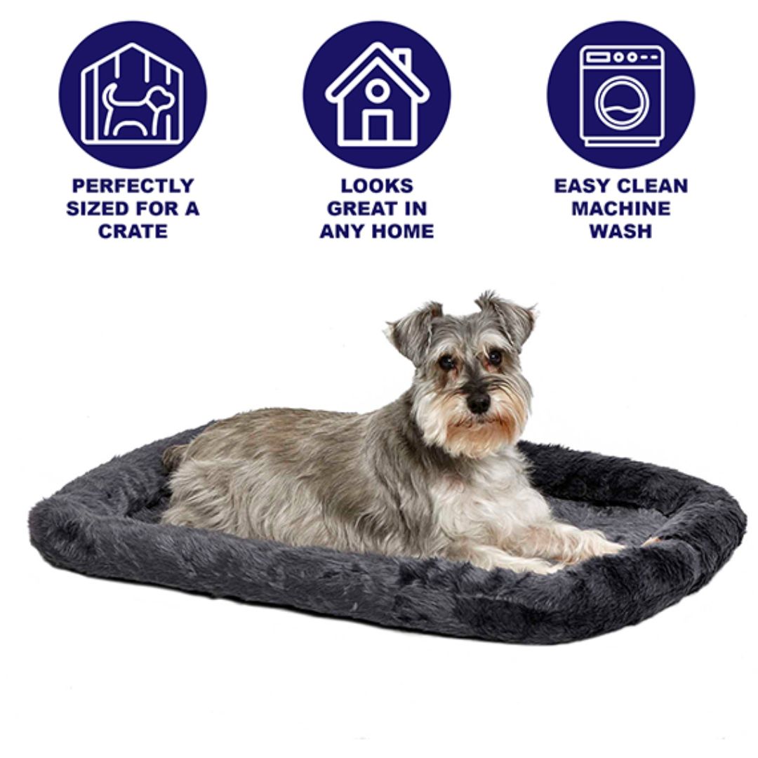 MidWest Homes for Pets QuiteTime Bolster Pet Bed | PeekAPaw Pet Supplies