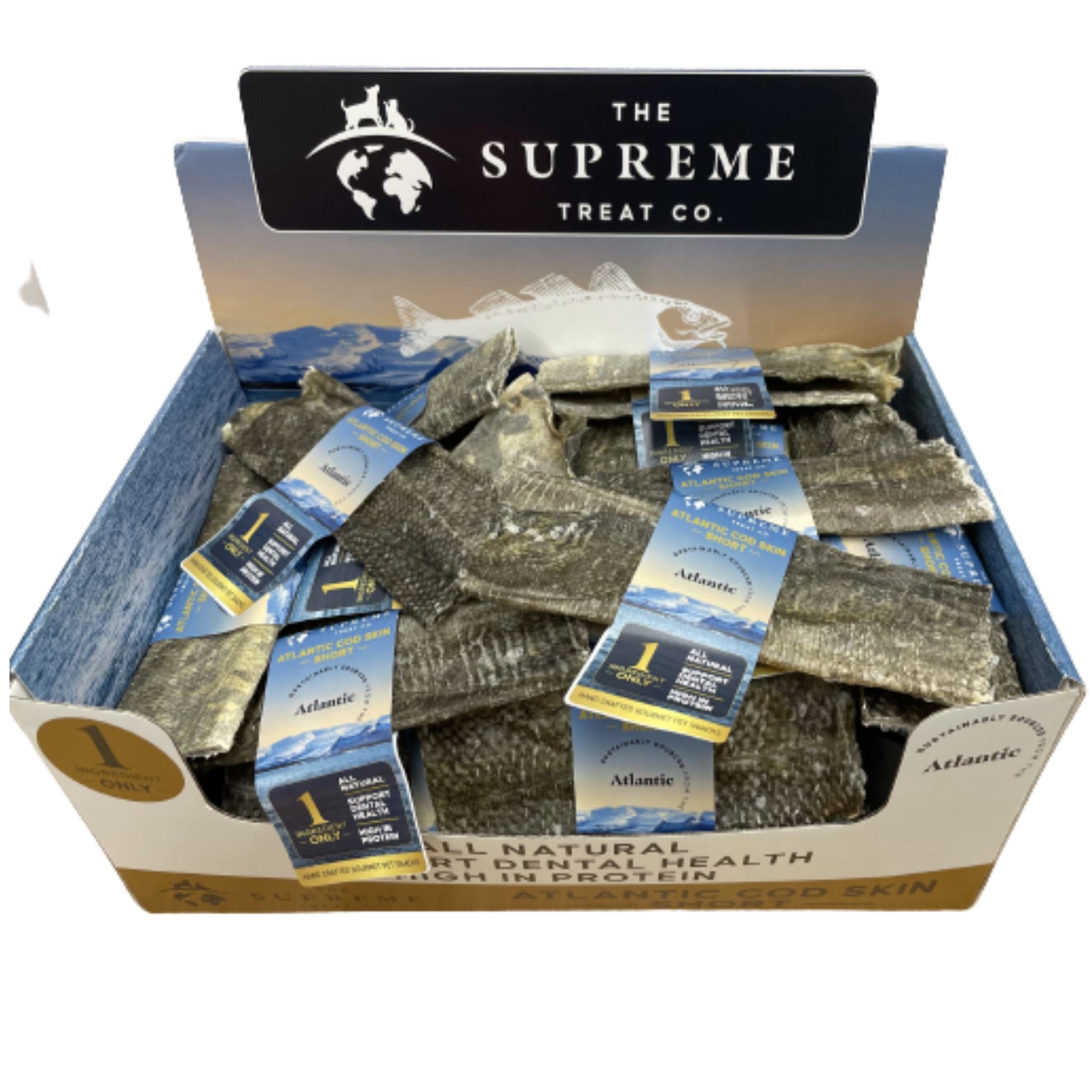 The Supreme Treat Co Short Cod Skin Dog Treats