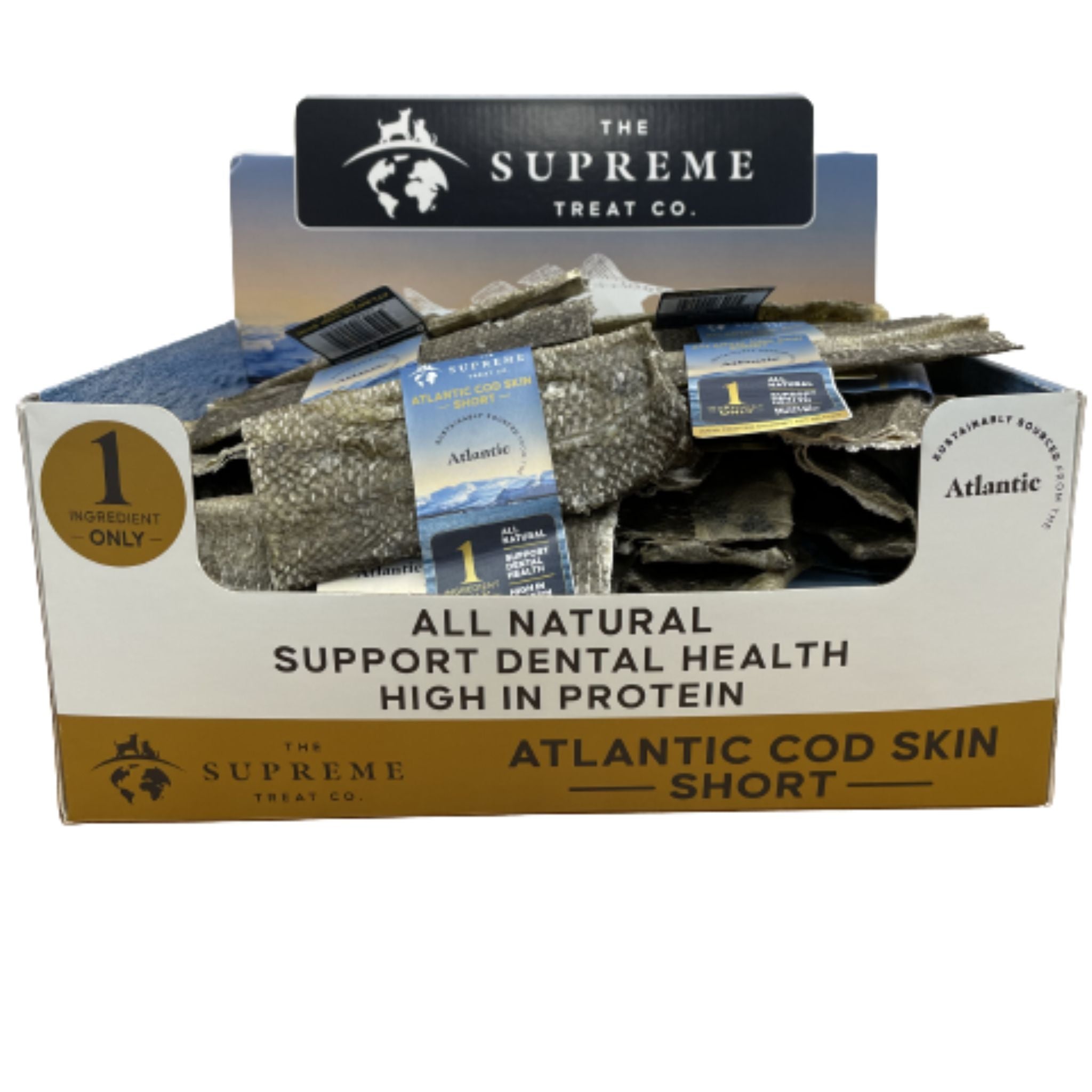 The Supreme Treat Co Short Cod Skin Dog Treats