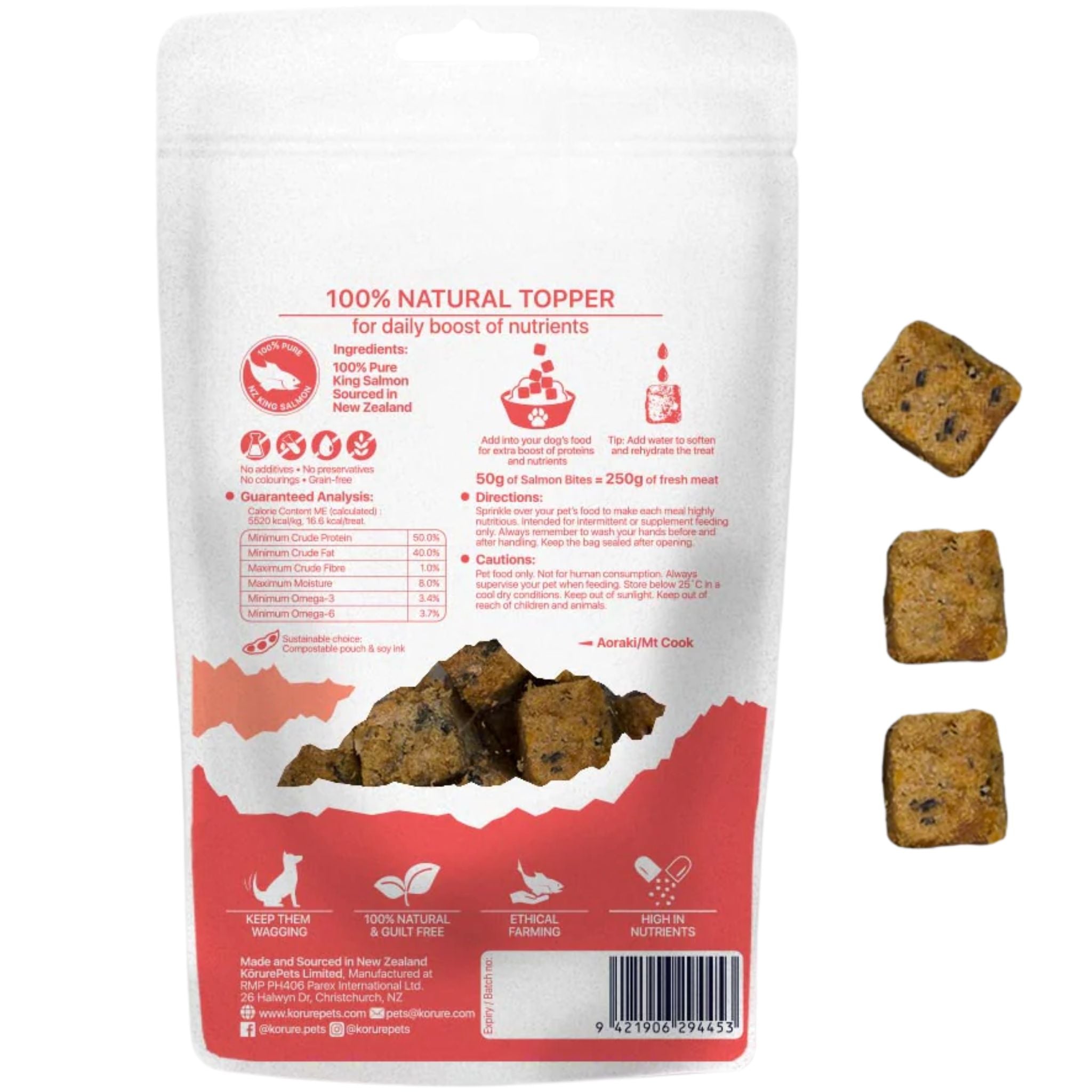 Korure Pets King Salmon Bites Dog Treats