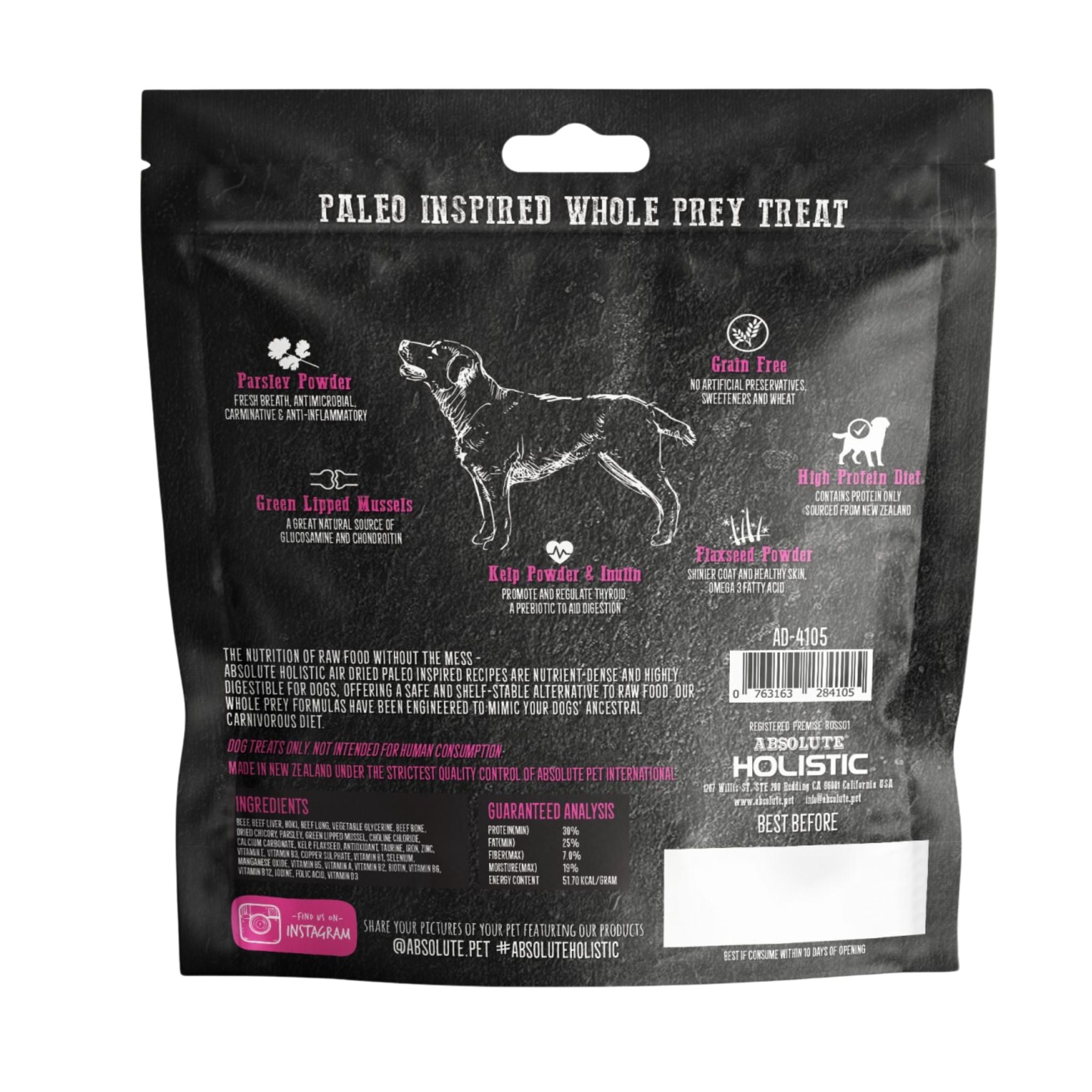 Absolute Holistic Air Dried Dog Treats Butcher Medley