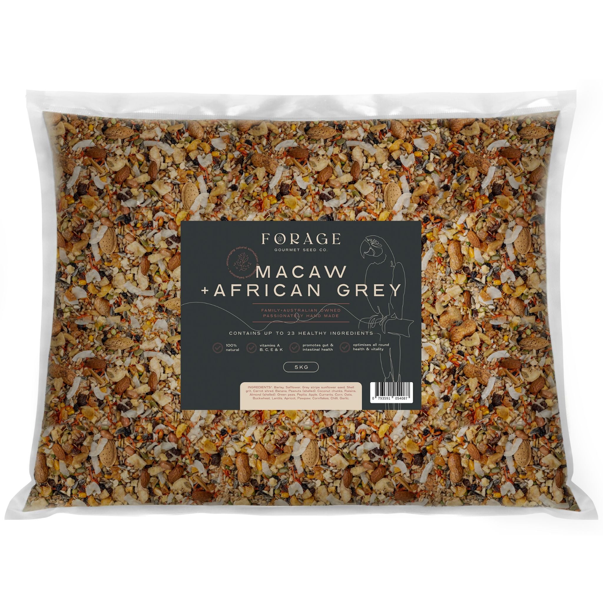 Forage Gourmet Bird Seed - Macaw & African Grey & Amazon