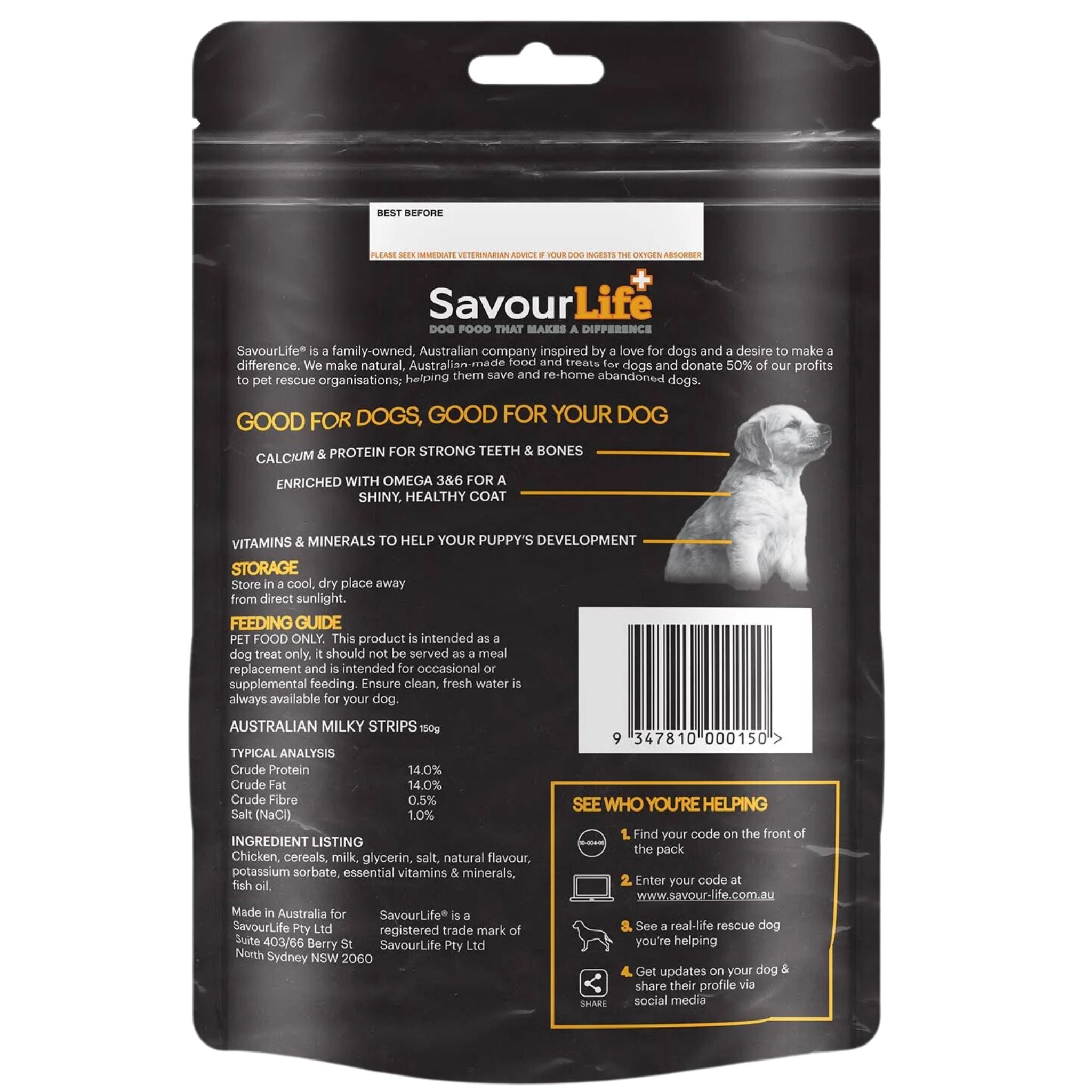 SavourLife Australian Milky Strips Dog Treats