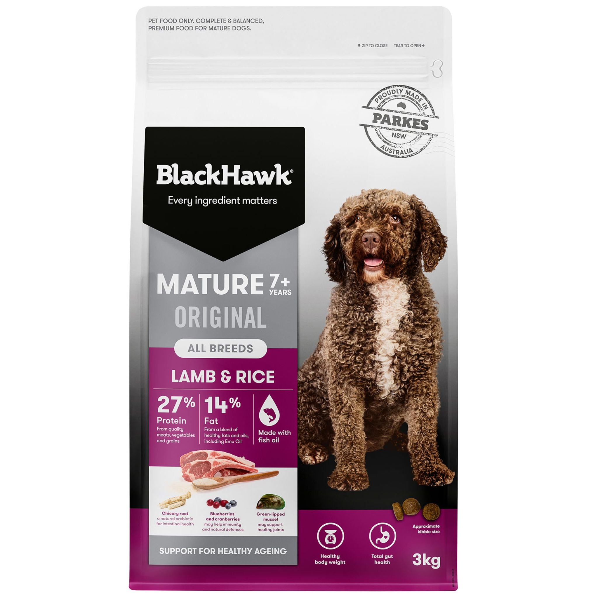 Black Hawk Lamb and Rice Original Mature Dry Dog Food