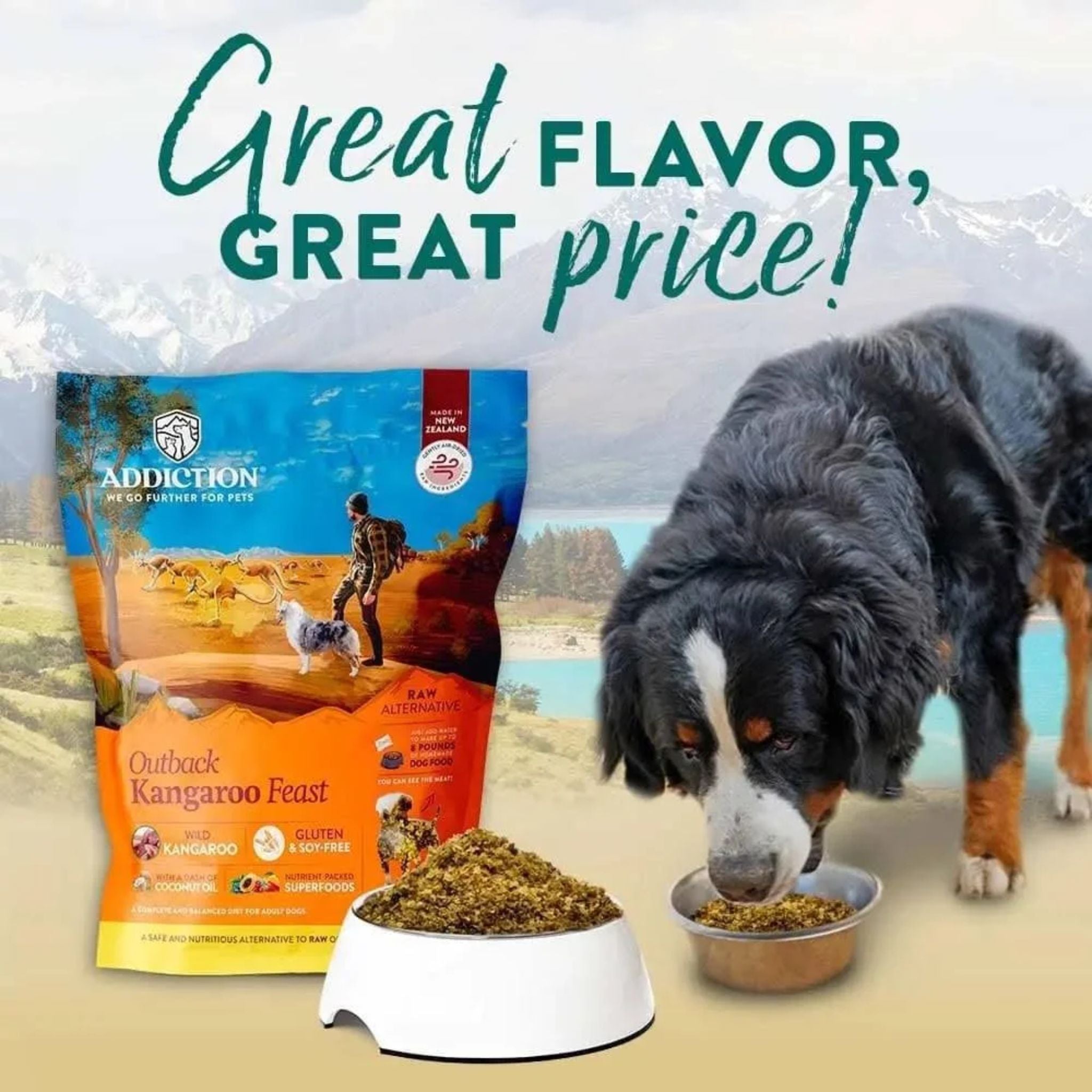 ADDICTION Outback Kangaroo Feast Raw Alternative Dog Food
