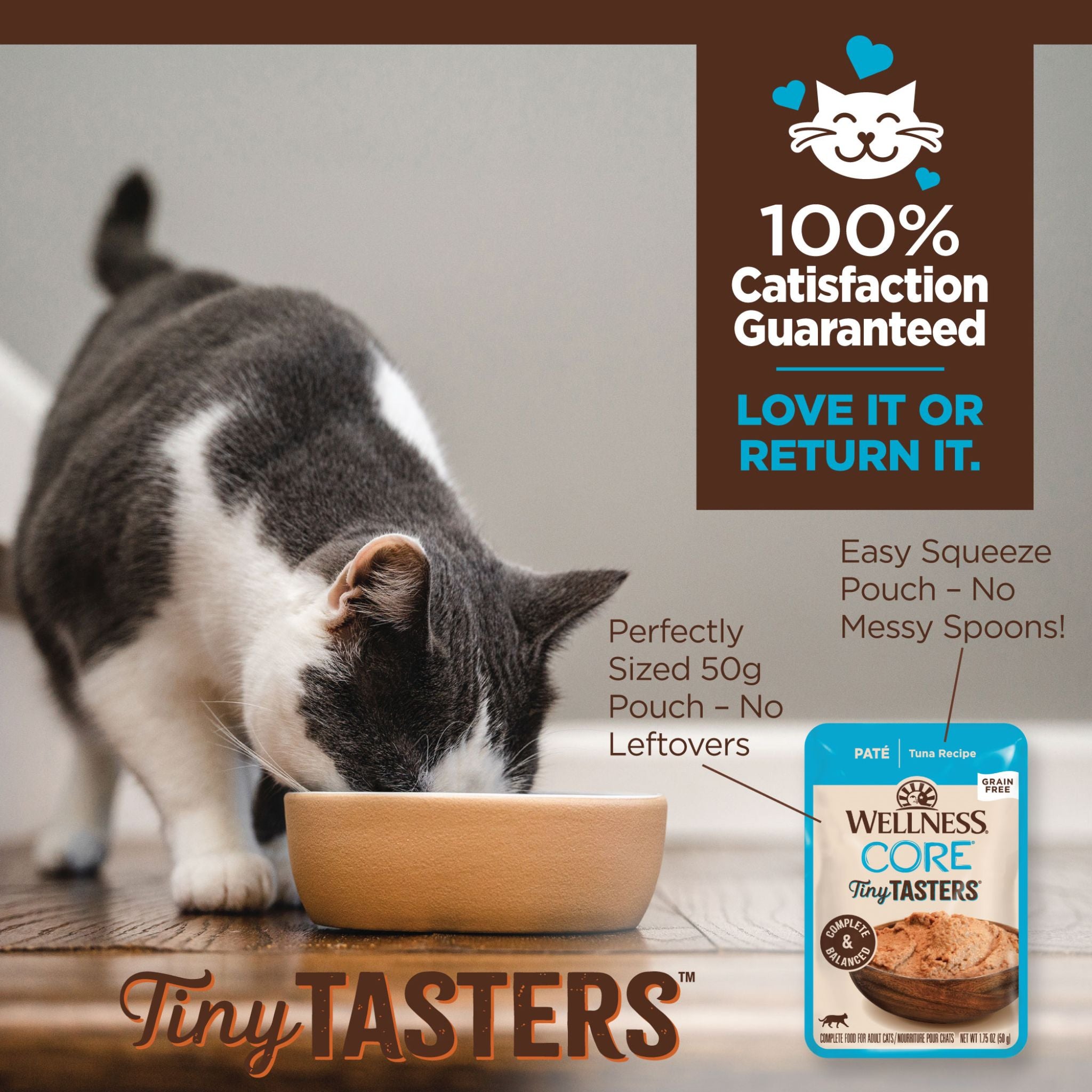 Wellness Core Wet Cat Food Tiny Tasters Tuna Pate