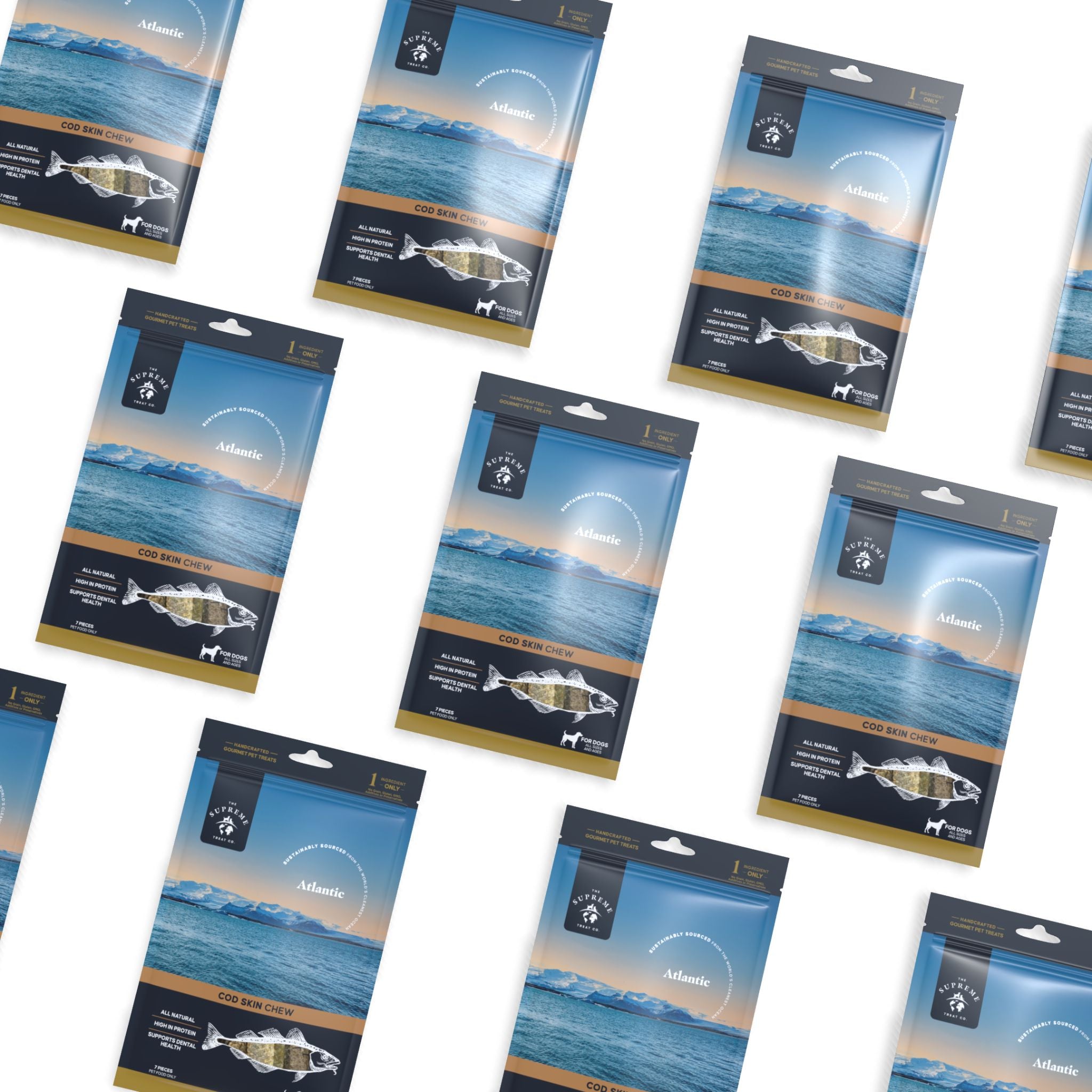 The Supreme Treat Co Short Cod Skin Dog Treats