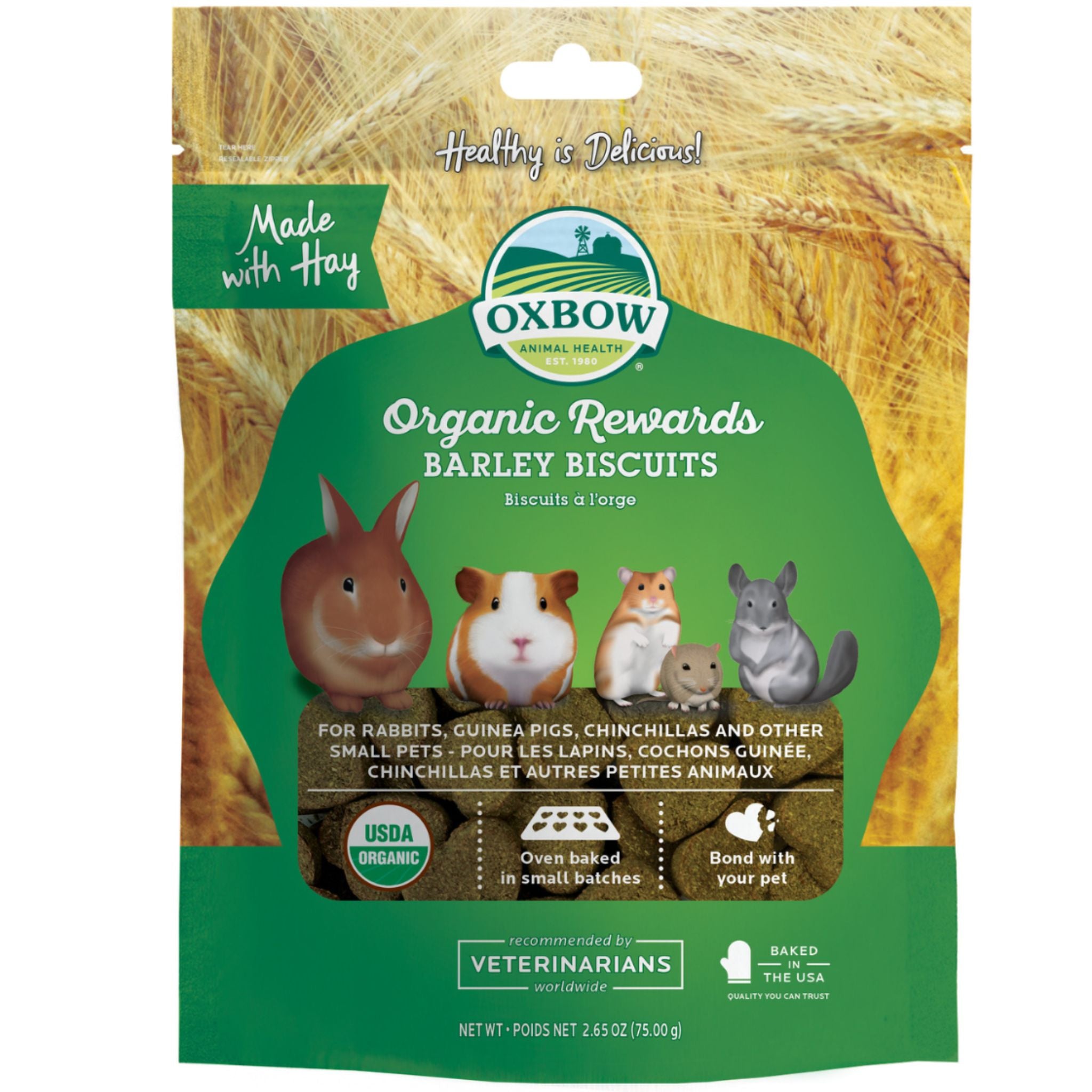 Oxbow Organic Rewards Barley Biscuits
