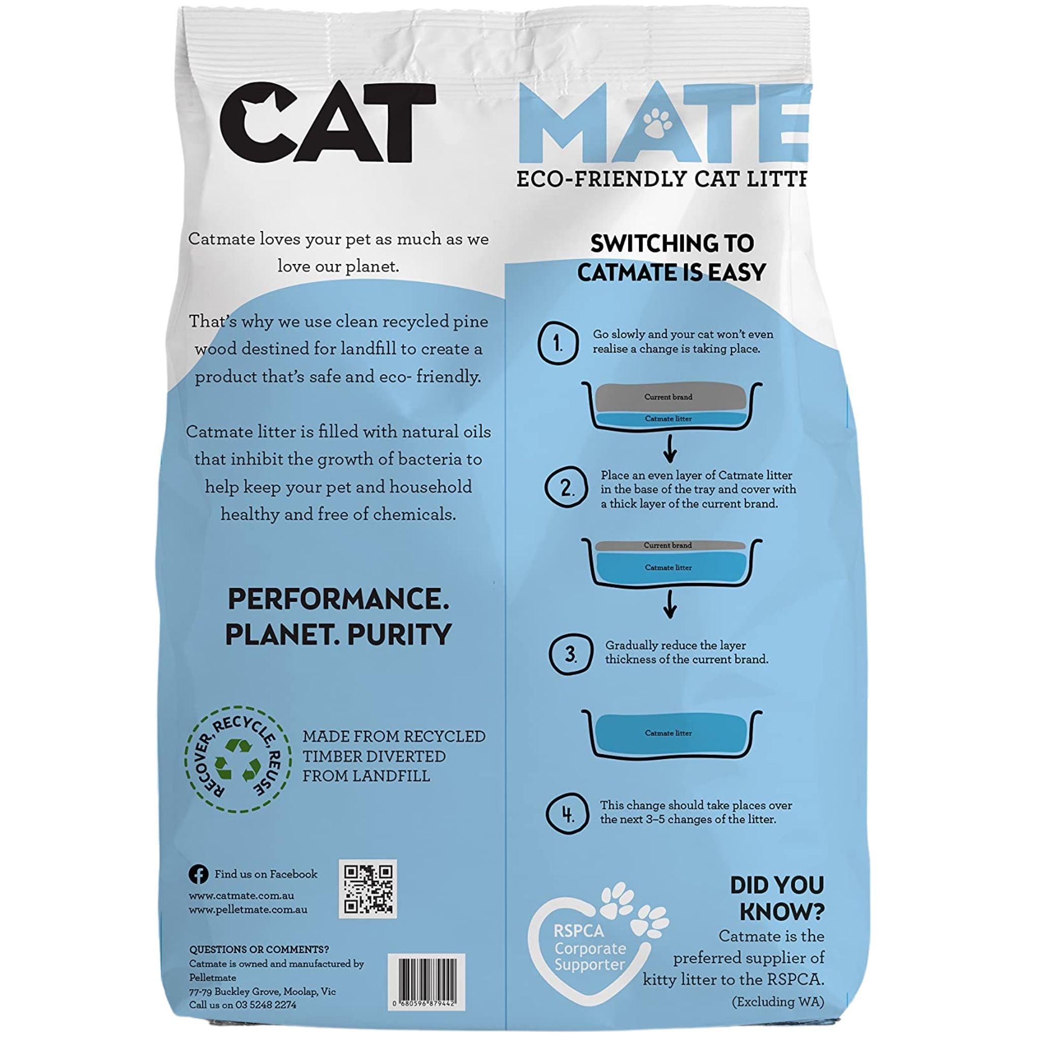 Catmate Wood Pellet Cat Litter