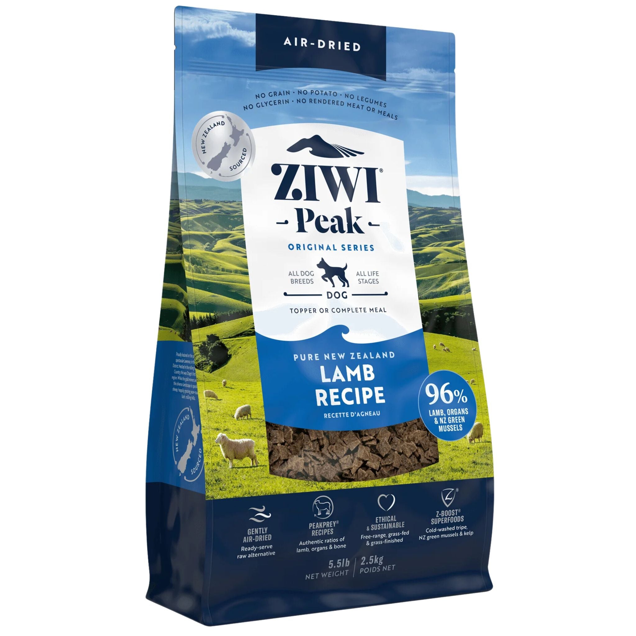 ziwi peak mackerel and lamb 2.5kg