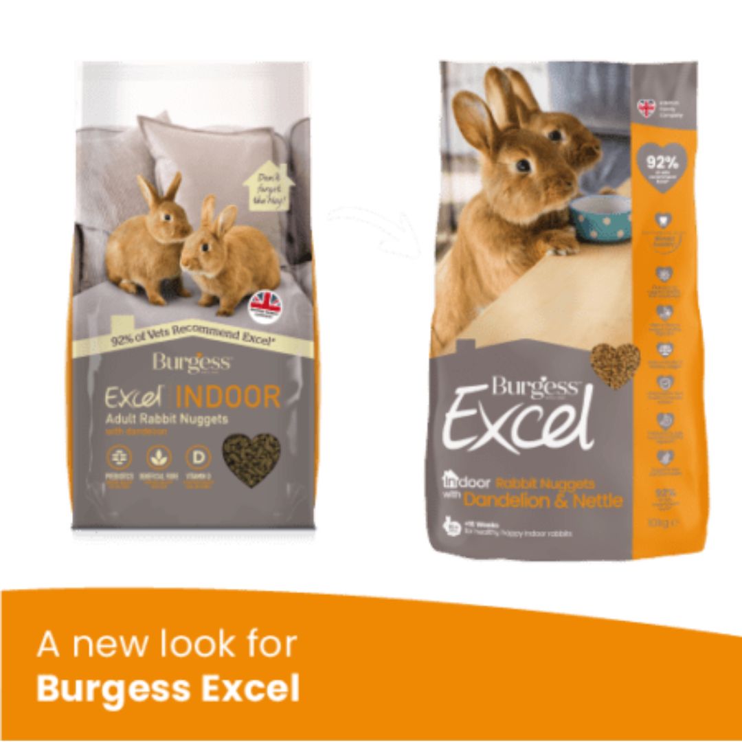 Burgess Excel Indoor Rabbit Nuggets - New packaging| PeekAPaw Pet Supplies