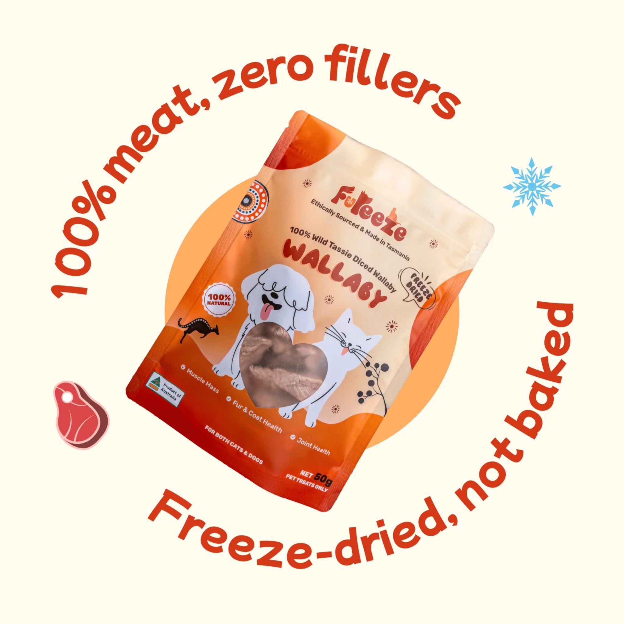 FuReeze Wallaby Freeze Dried Pet Treats