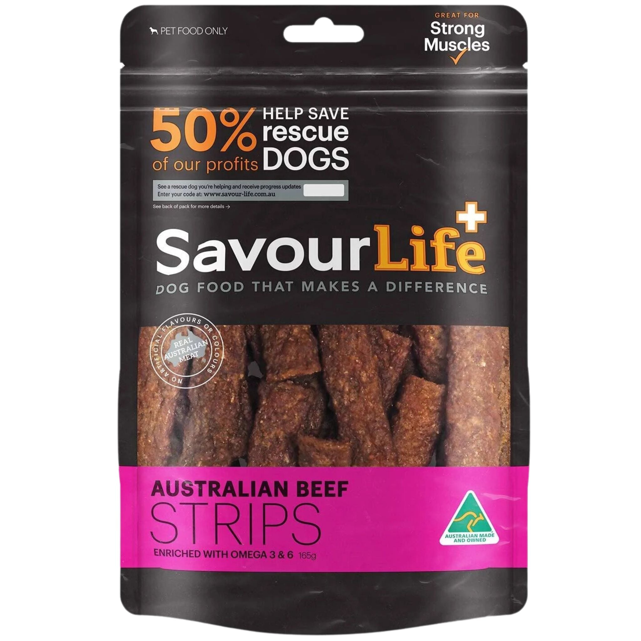 SavourLife Australian Beef Strips Dog Treats