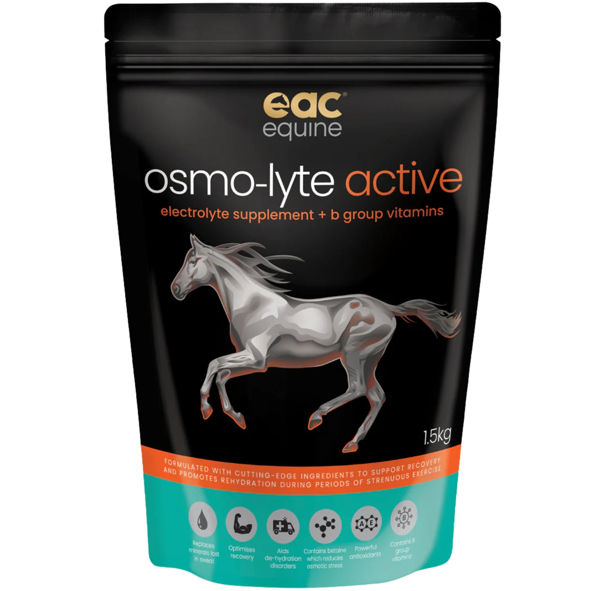 EAC Animal Care osmo-lyte active - Electrolyte Supplement + B-Group Vitamins for Horses