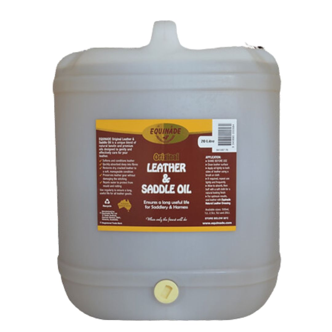 Equinade Leather and Saddle Oil - 20L | PeekAPaw Pet Supplies