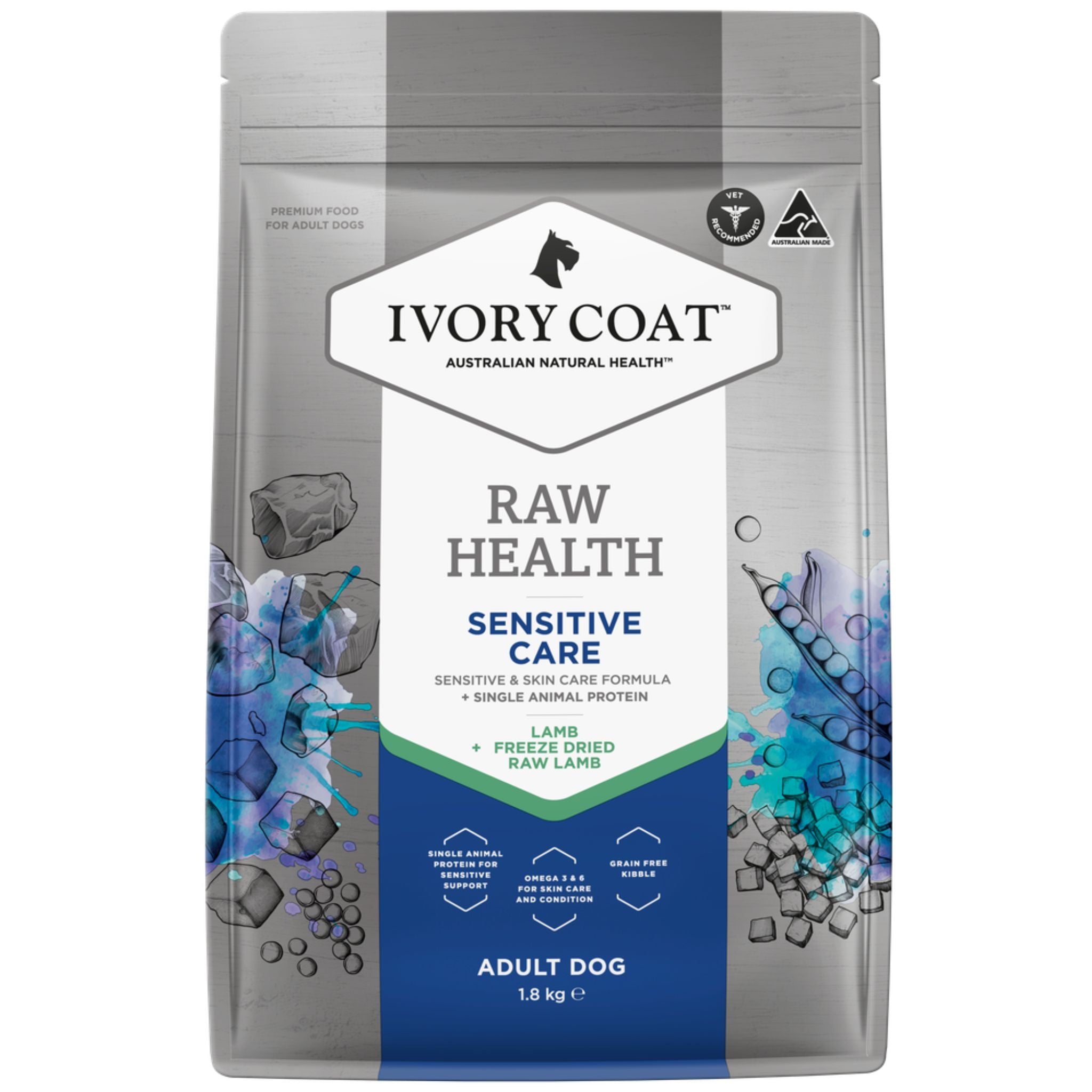 Ivory Coat Raw Health Sensitive Care Adult Dry Dog Food