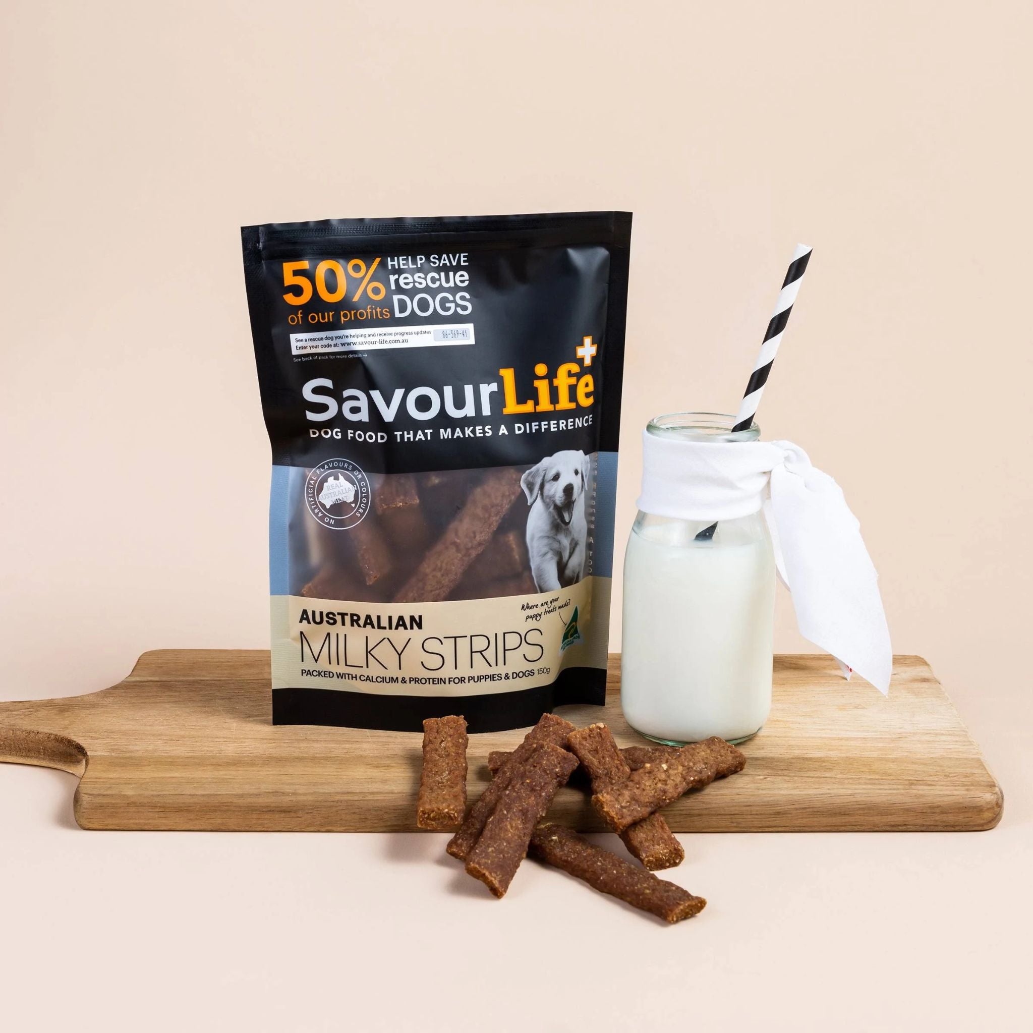 SavourLife Australian Milky Strips Dog Treats