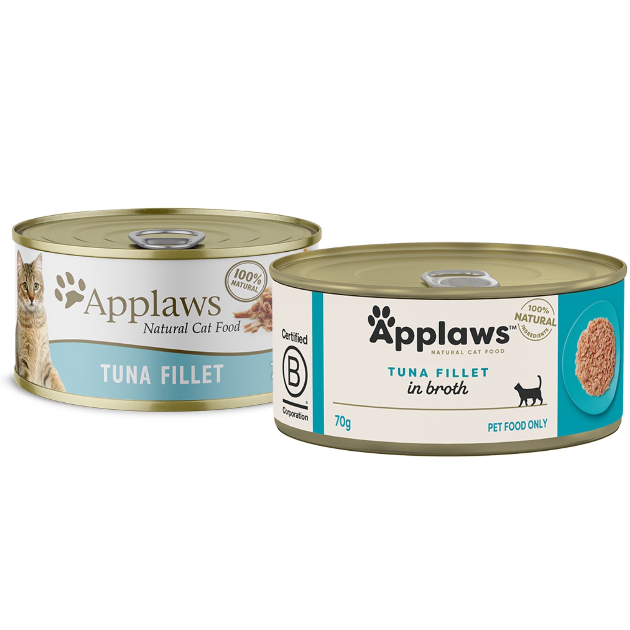 Applaws Natural Wet Cat Food Tin Tuna Fillet