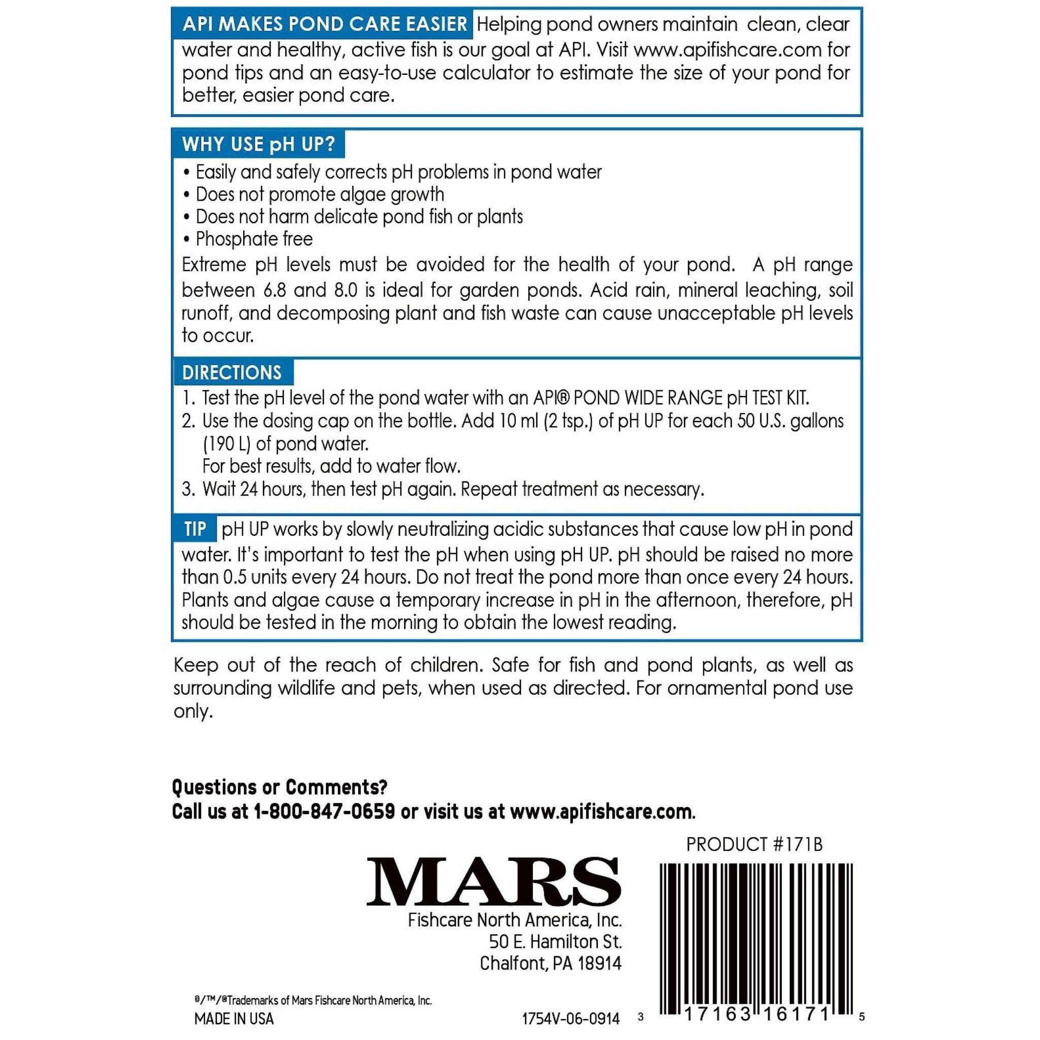API Pond Care Ph Up Water Treatment