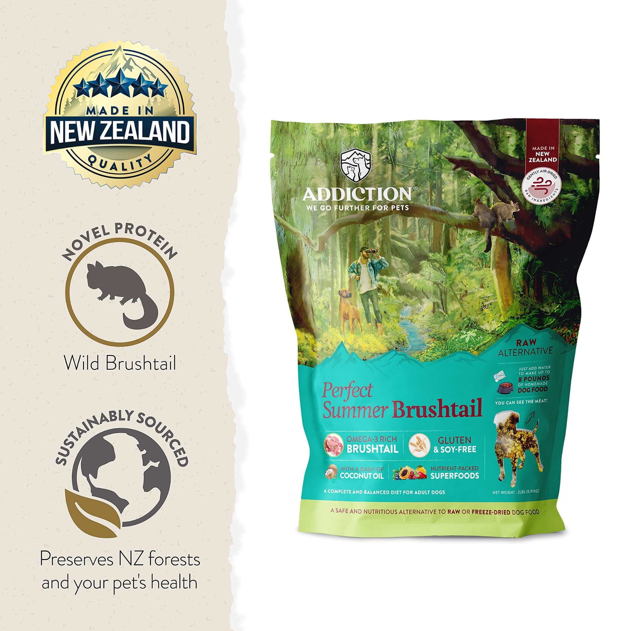 ADDICTION Perfect Summer Brushtail Raw Alternative Dog Food