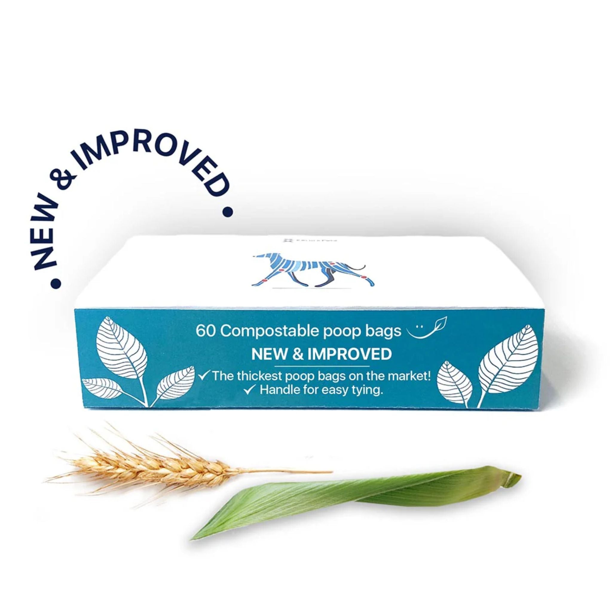 Korure Pets Compostable Dog Poop Bags with Handle