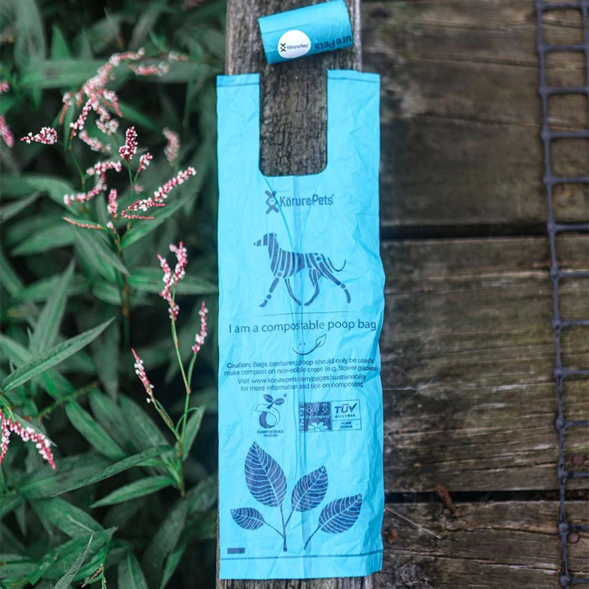 Korure Pets Compostable Dog Poop Bags with Handle